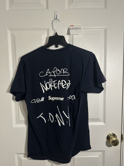 Supreme SUPREME Capone -N- Noreaga FW16 Navy Tee | Grailed