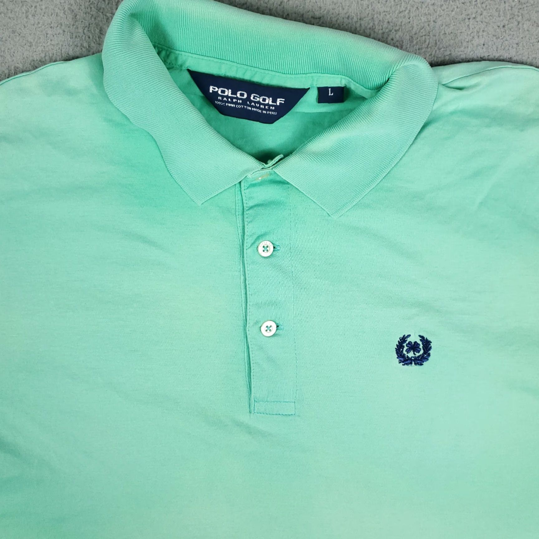 Ralph Lauren Polo Golf Ralph Lauren Green Polo Shirt Size Large Mens Short Sleeve Activewear Size US L / EU 52-54 / 3 - 2 Thumbnail