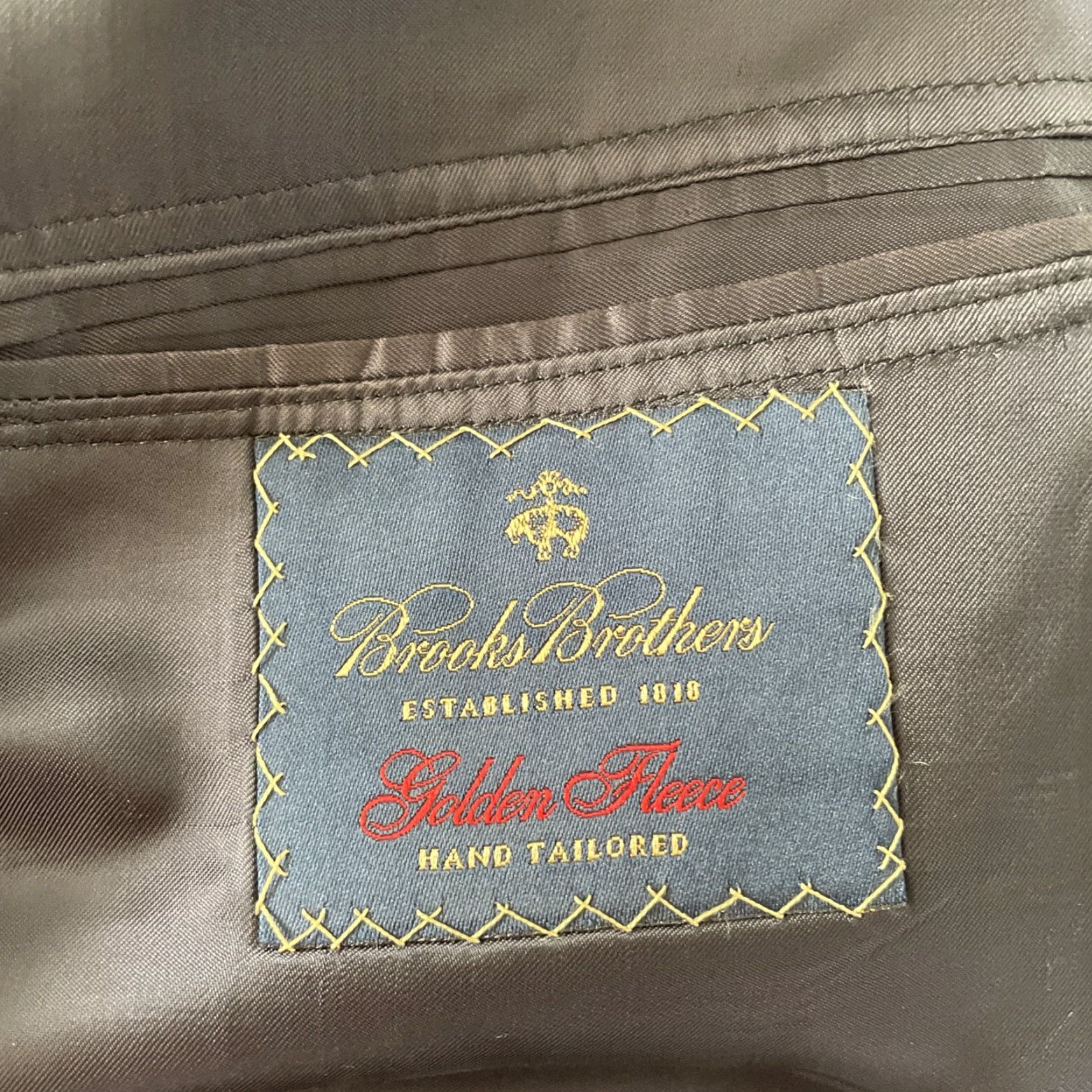 Brooks Brothers Brooks Brothers Blazer Black 42R Wool Pinstripe Notch Lapel Two-Button Single-Breasted Slim Regular Mens Jacket Suit Size 42R - 3 Thumbnail