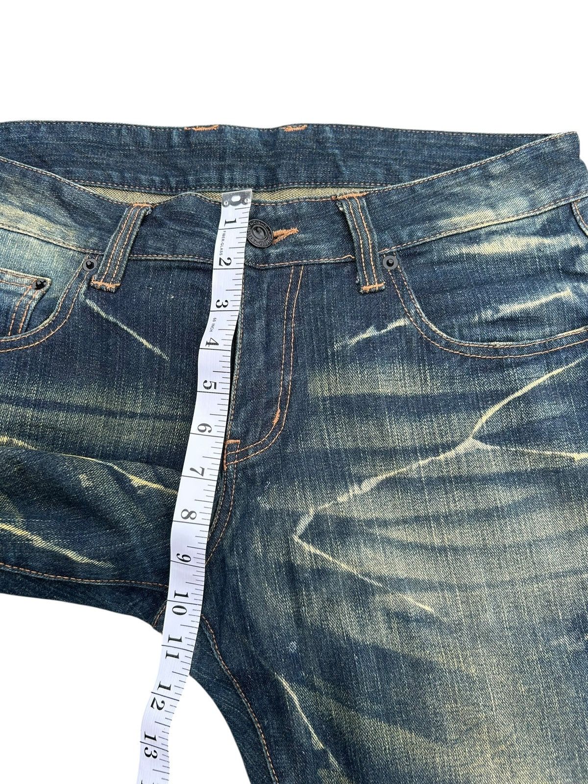 Kapital Soul Of Freedom Japanese Punk Rusty Faded Denim Jeans Size US 36 / EU 52 - 13 Thumbnail