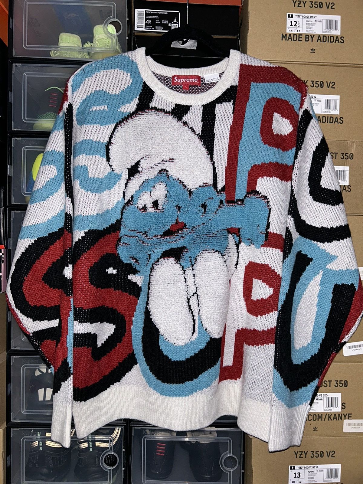 Supreme Supreme Quilt Stitch Sweater Black Size Large | Grailed