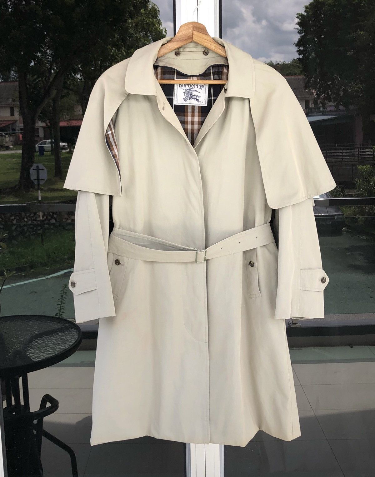 Burberry Vintage Burberrys Women’s Trench Jacket Size L / US 10 / IT 46 - 4 Thumbnail