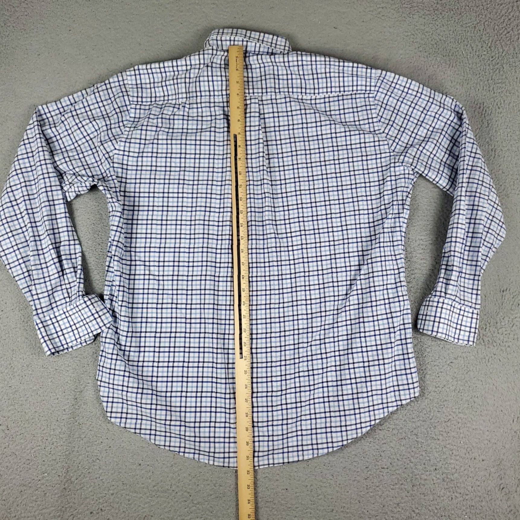 Peter Millar Peter Millar Shirt Mens XL Blue Plaid Long Sleeve Button-Up Size US XL / EU 56 / 4 - 3 Thumbnail