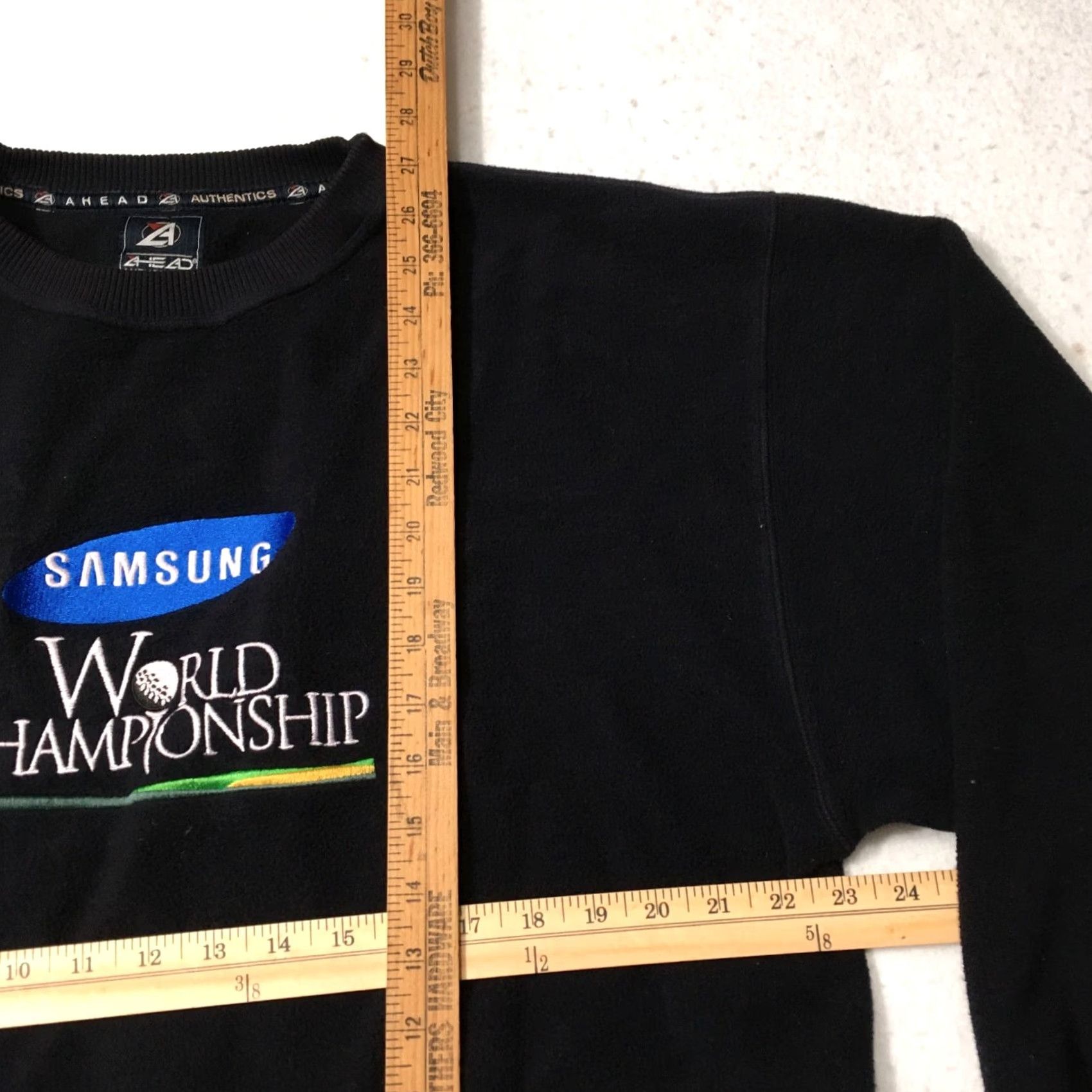 Vintage VINTAGE ahead Sweater Womens M Pullover Casual White Embroidered Logo Sweater (Y2K) Size M / US 6-8 / IT 42-44 - 3 Thumbnail