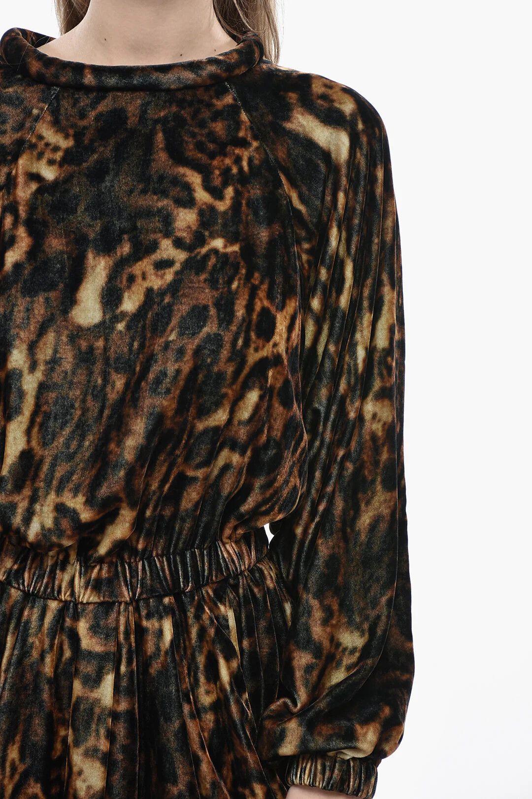 Isabel Marant og1mm0326 Chenille Dress in Brown Size XS / US 0-2 / IT 36-38 - 3 Thumbnail
