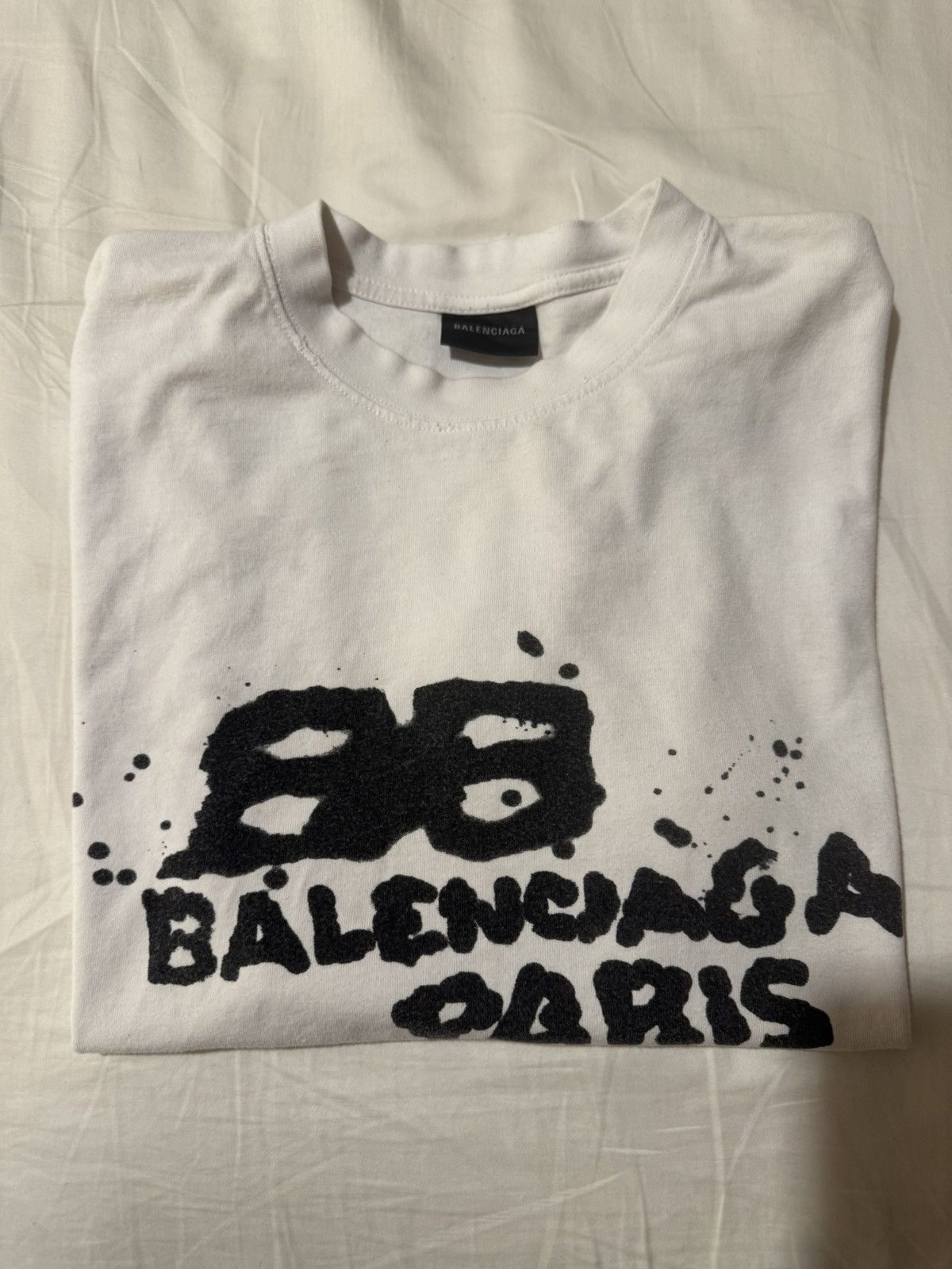Balenciaga Graphic Paint Splatter Tee Size US XS / EU 42 / 0 - 3 Thumbnail