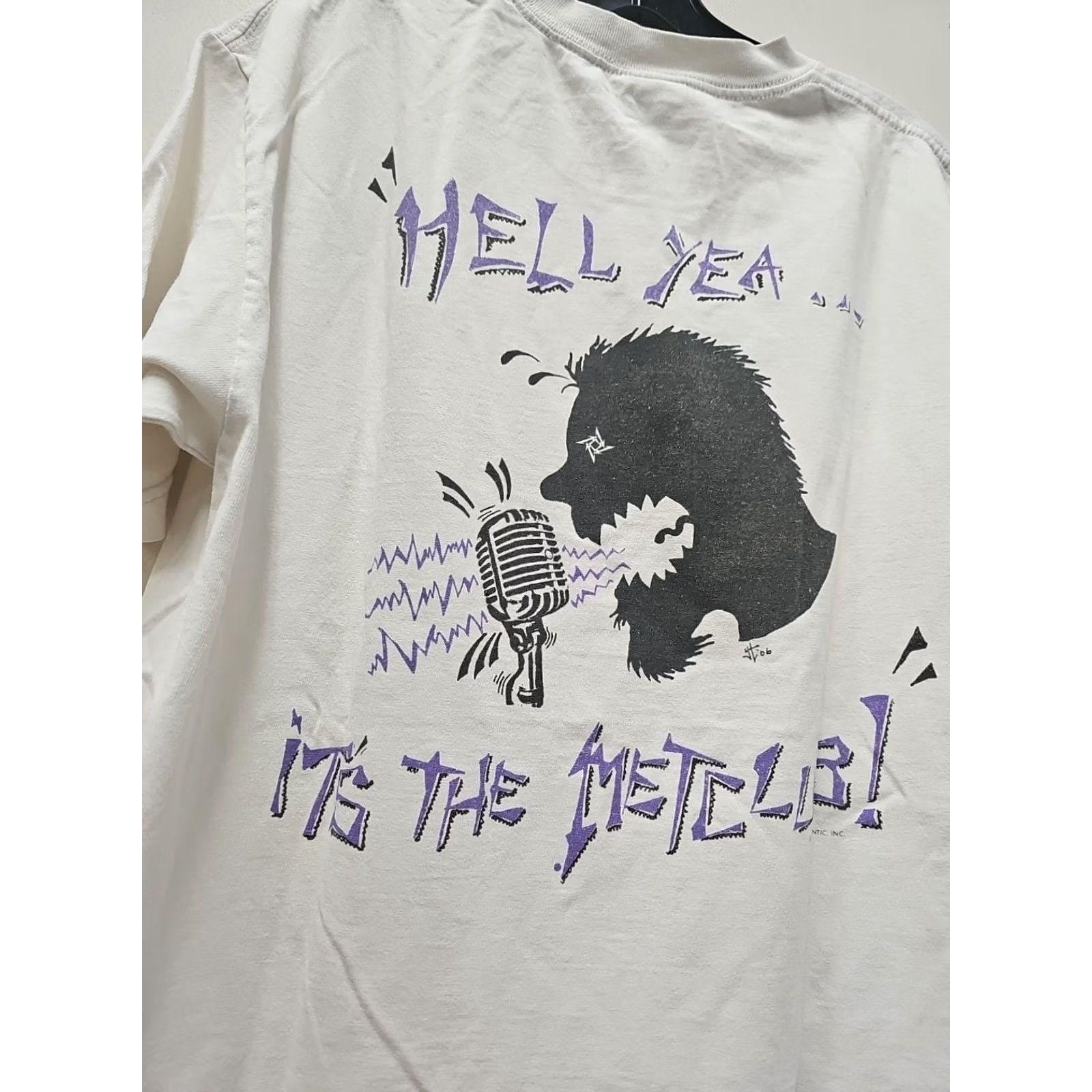 Vintage VINTAGE Metallica Shirt Mens Band Tee White L Over Print Metclub 2006 Hell Yea Size US L / EU 52-54 / 3 - 5 Thumbnail