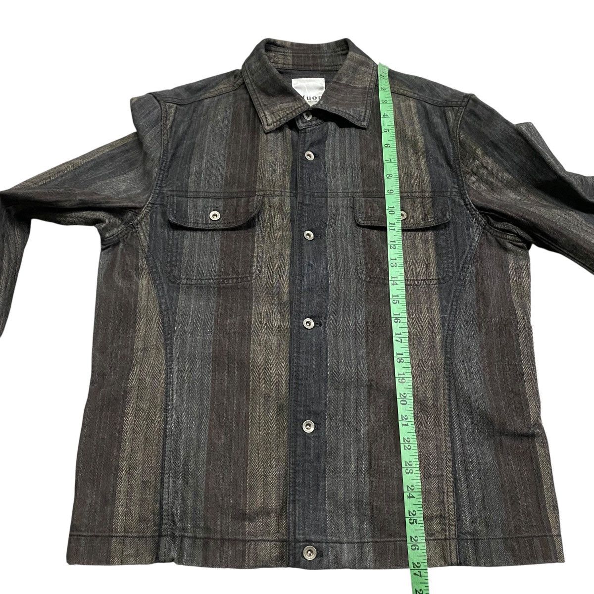 Michel Klein Ofuon Michel Klein Paris Striped Trucker Denim Jacket Size US M / EU 48-50 / 2 - 12 Thumbnail
