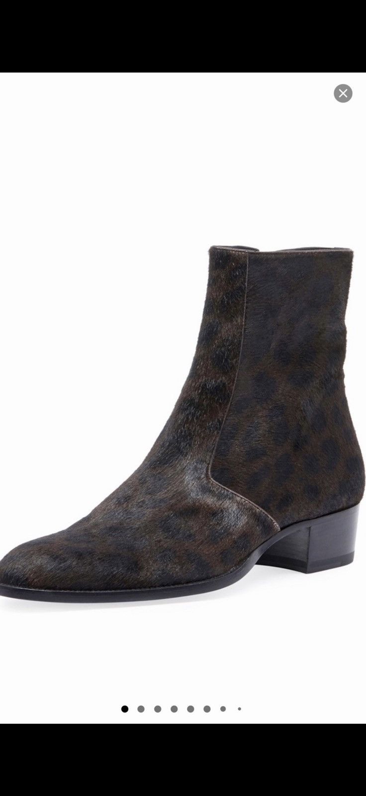 Saint Laurent Paris SAINT LAURENT pony hair lynx print Boots 44/11. Size US 11 / EU 44 - 1 Thumbnail