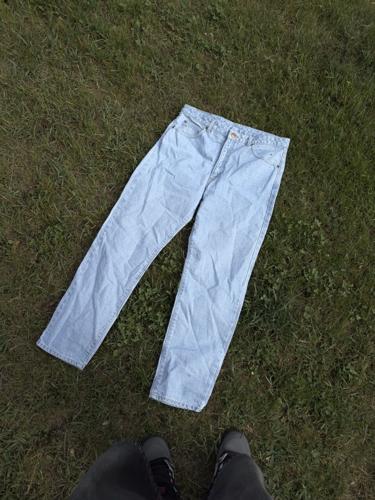 Edwin × Vintage Vintage Edwin Denim Jeans Light Blue Size US 36 / EU 52 - 1 Thumbnail