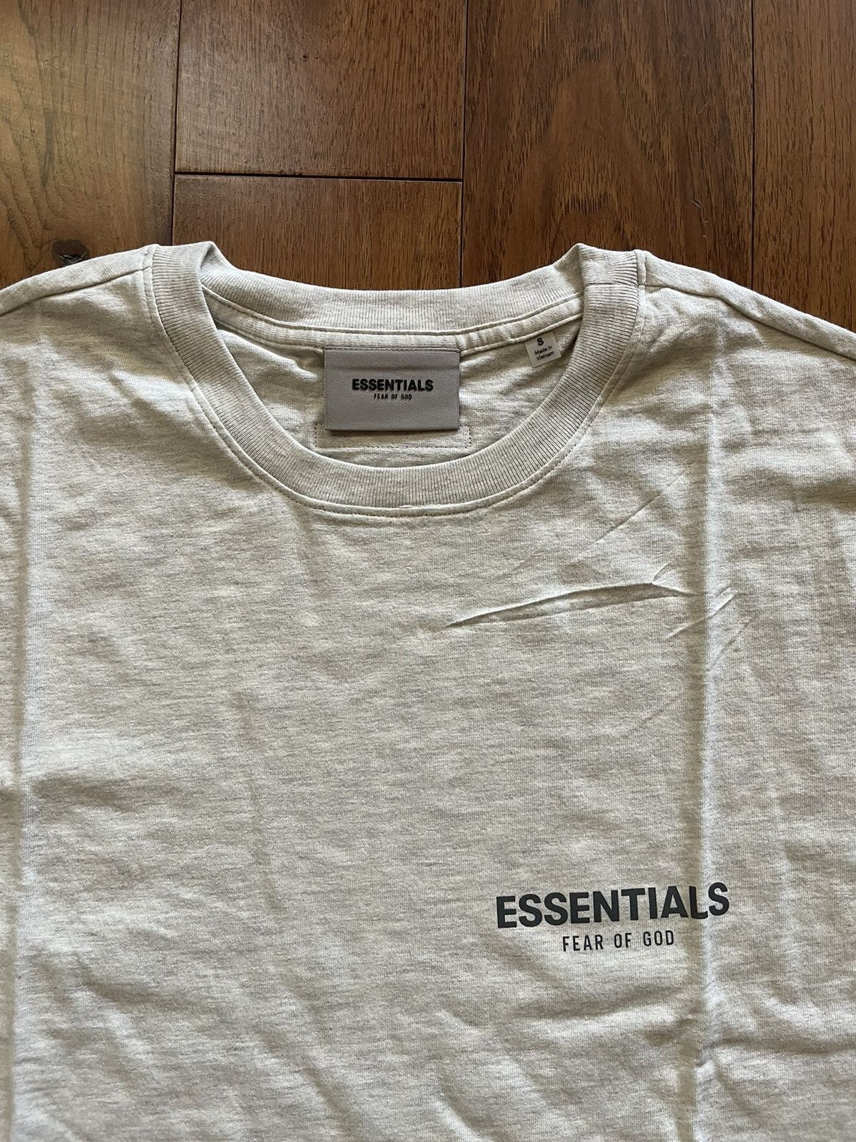Fear Of God Essentials T-Shirt Light Heather Oatmeal SS21