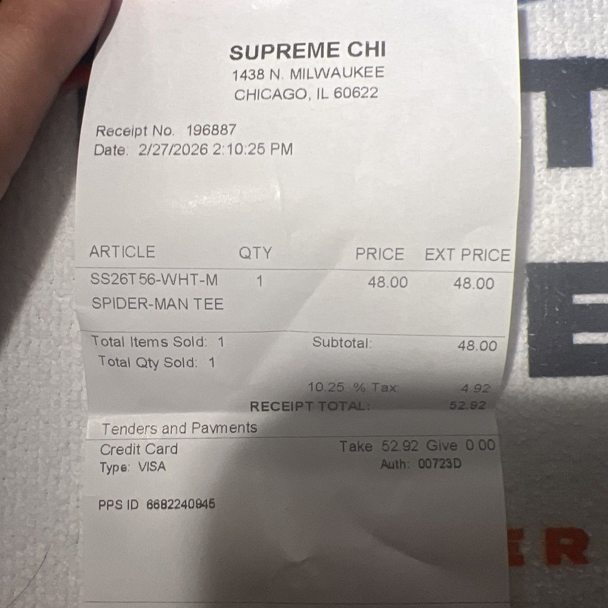Supreme Supreme Spider-Man Tee Size US M / EU 48-50 / 2 - 2 Thumbnail