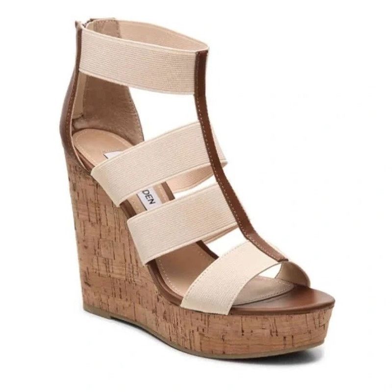 Steve Madden Steve Madden Selinah Cork Wedge Sandals | 8 Size US 8 / IT 38 - 1 Thumbnail