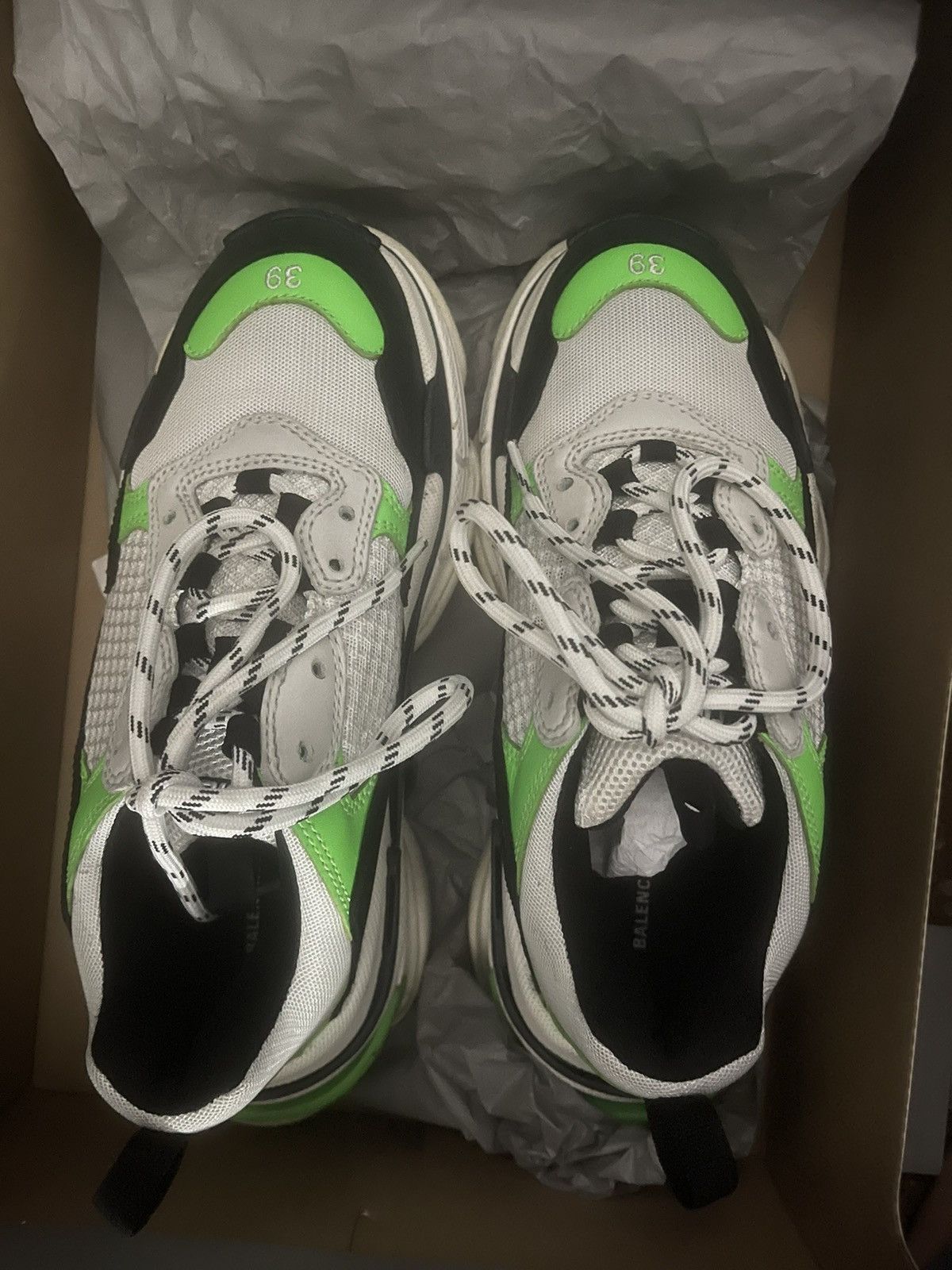 Balenciaga Balenciaga Triple S Green/ Black Size US 6 / EU 39 - 2 Thumbnail