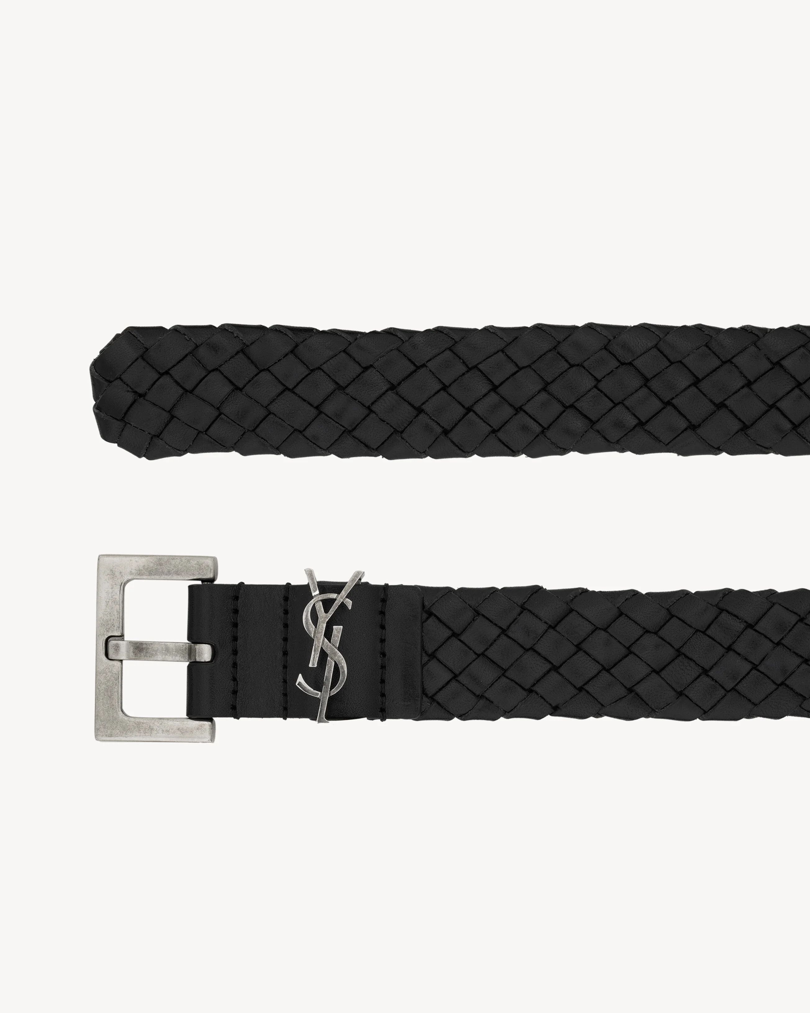 Saint Laurent Paris o1b1hav110226 Size: 75 = 30 / Cassandre Belt Leather Size 30 - 3 Thumbnail