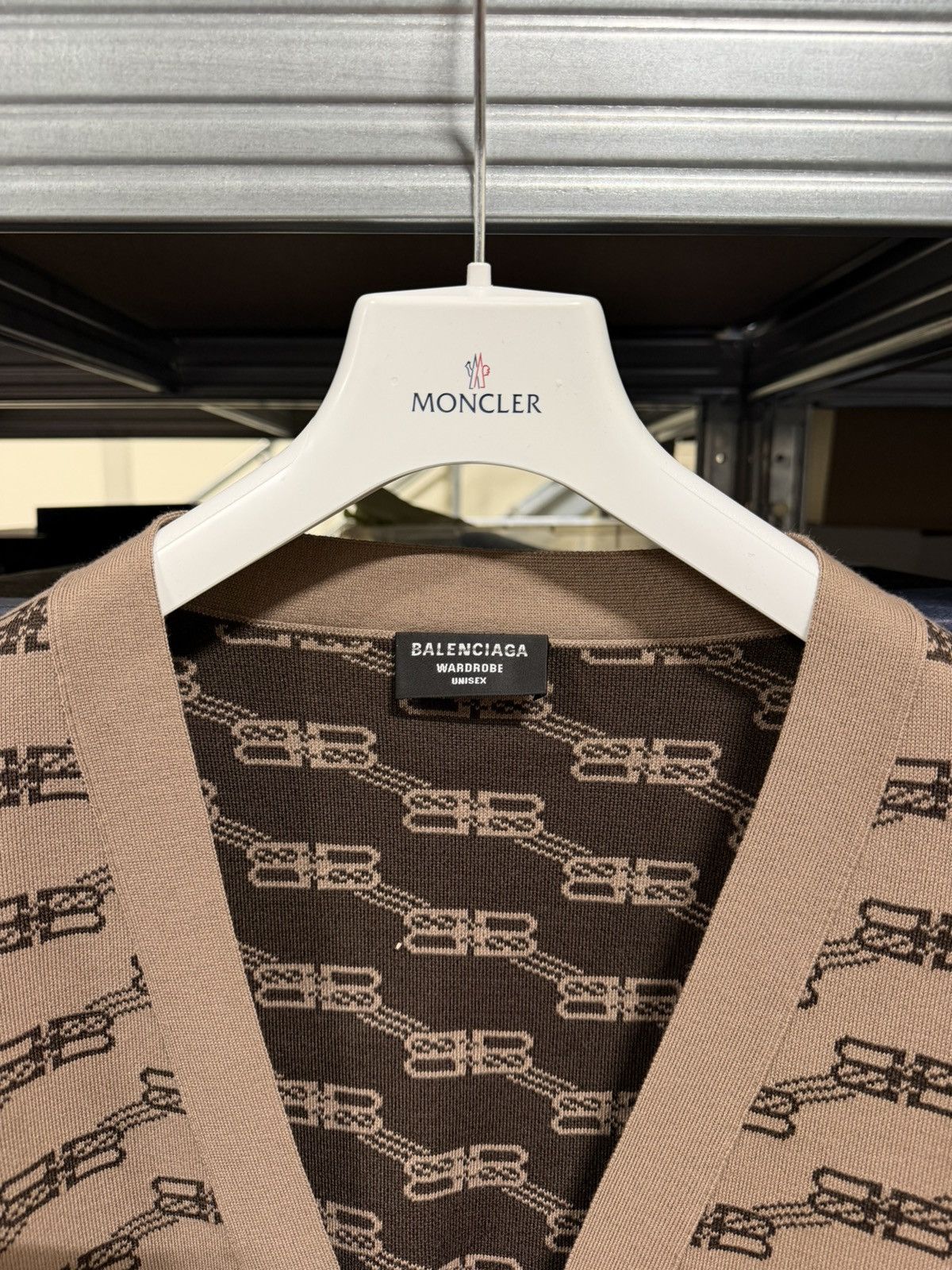 Moncler Balenciaga BB Monogram Cardigan NEW 1900$ Size US M / EU 48-50 / 2 - 2 Thumbnail