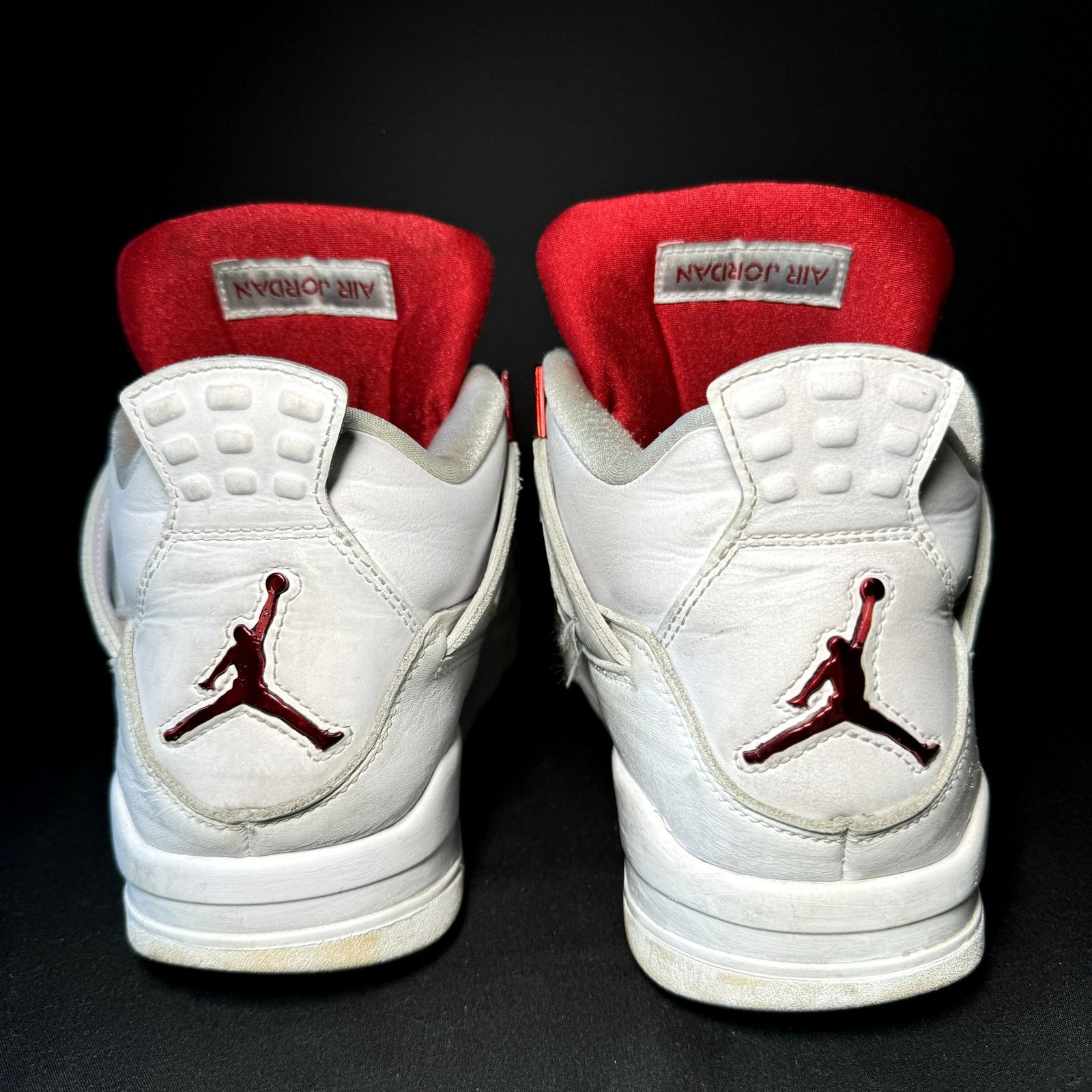 Jordan Brand × Nike Size 9.5 - Nike Air Jordan 4 Retro Red Metallic Men's Shoes Size US 9.5 / EU 42-43 - 6 Thumbnail