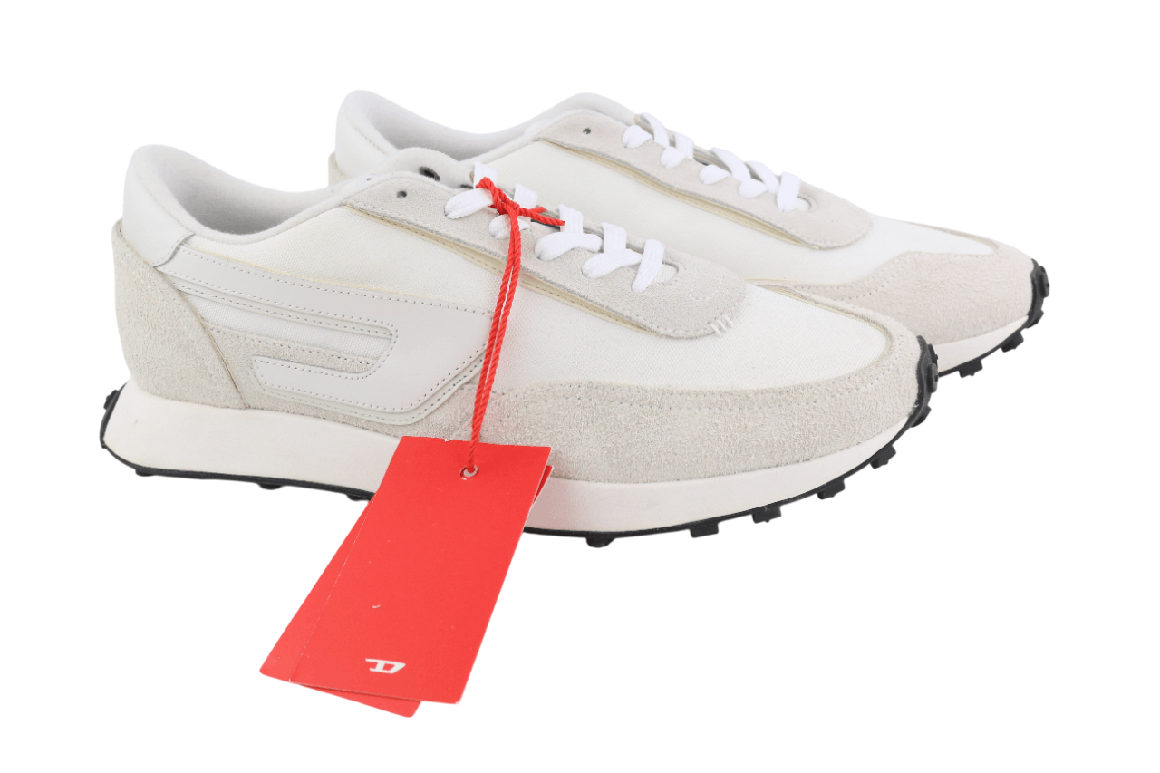 Diesel S-RACER-LC EU41 White Leather Details 40586 Size US 8 / EU 41 - 1 Thumbnail