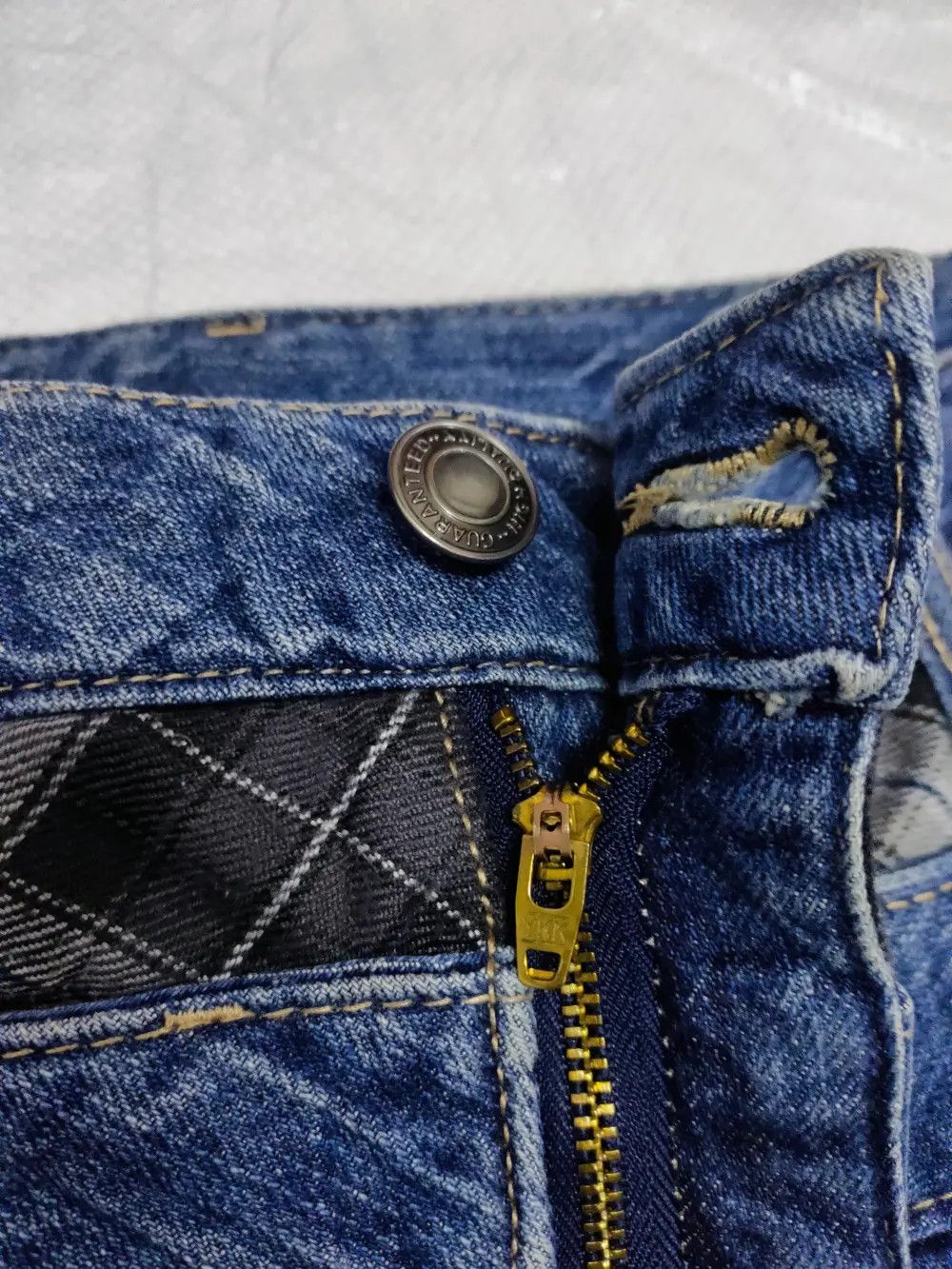 Japanese Brand Japanese brand double waist jeans Size US 33 - 3 Thumbnail