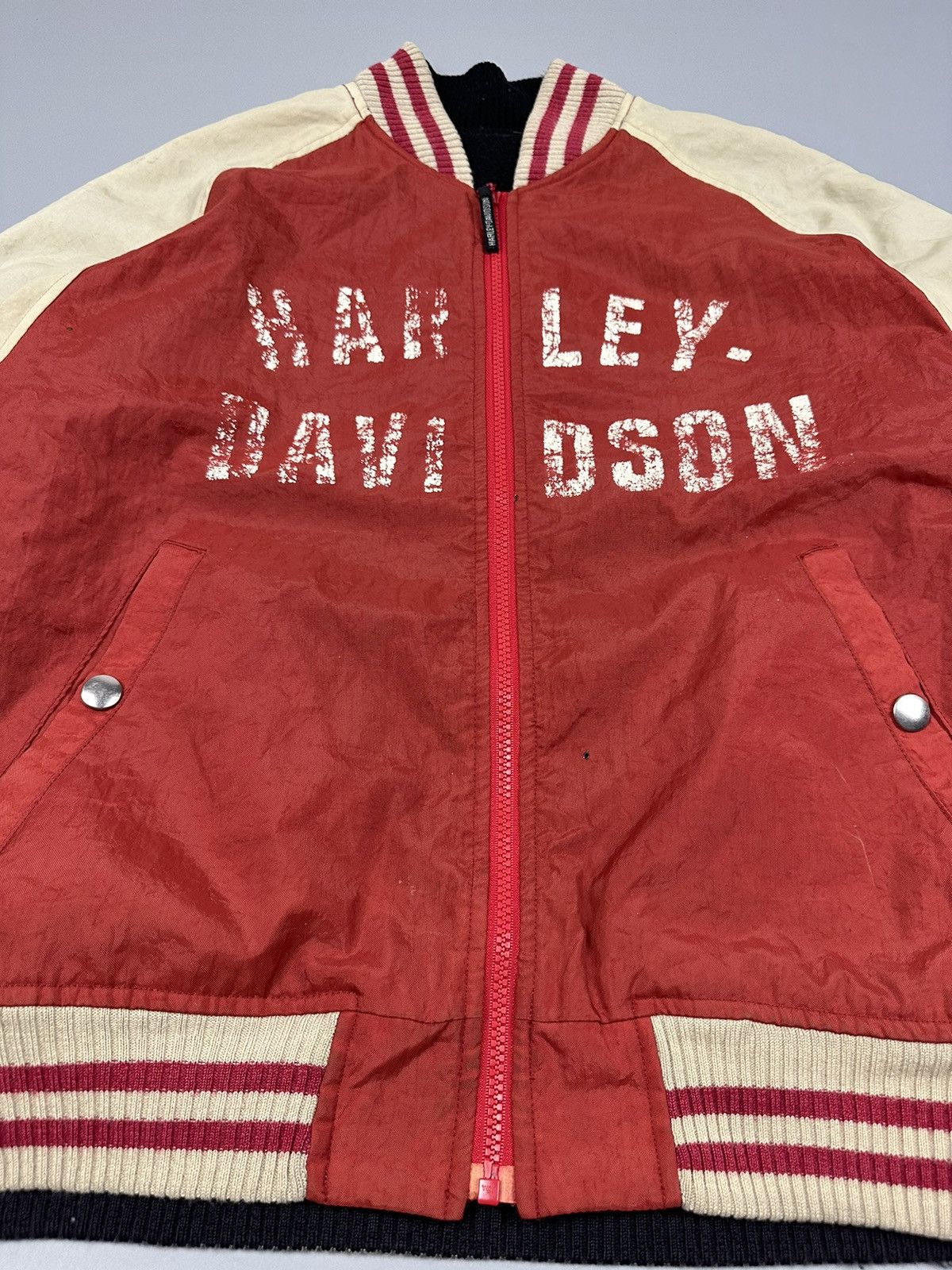 Harley Davidson × Vintage Vintage Harley Davidson Varsity Jacket Size US L / EU 52-54 / 3 - 4 Thumbnail