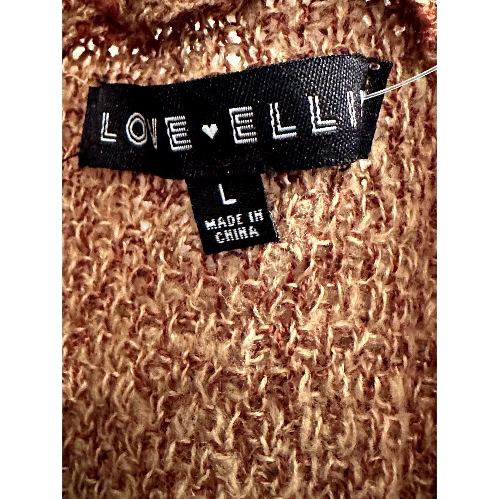 Other Love Ellie Speckled Long Open Front Cardigan Multi Brown L Size L / US 10 / IT 46 - 10 Thumbnail