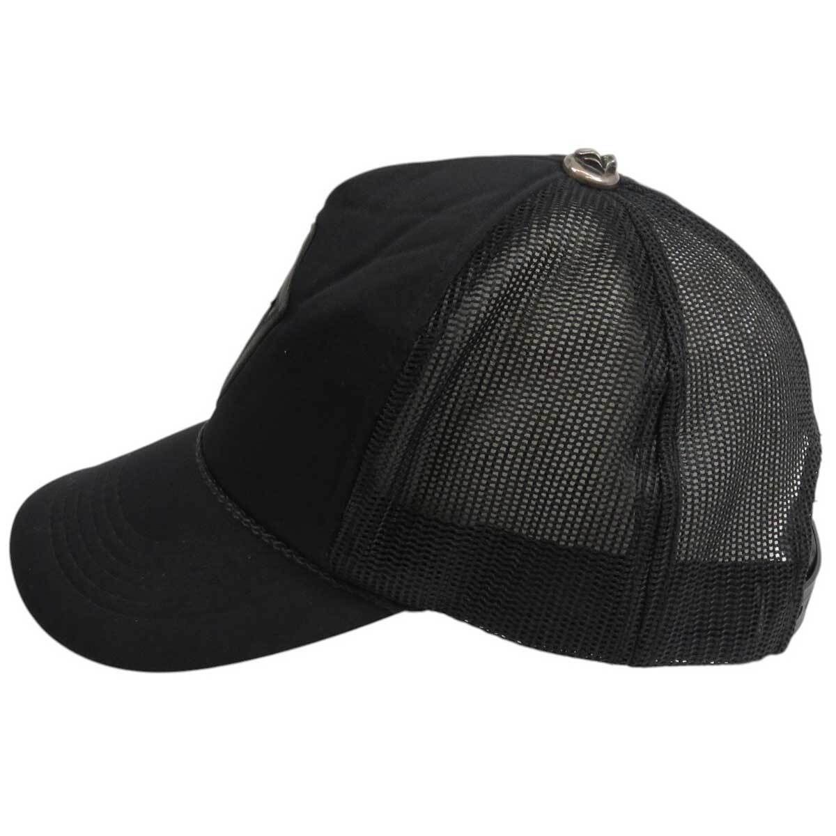 Chrome Hearts CHROME HEARTS Black Leather Patch Trucker Cap Size ONE SIZE - 3 Thumbnail