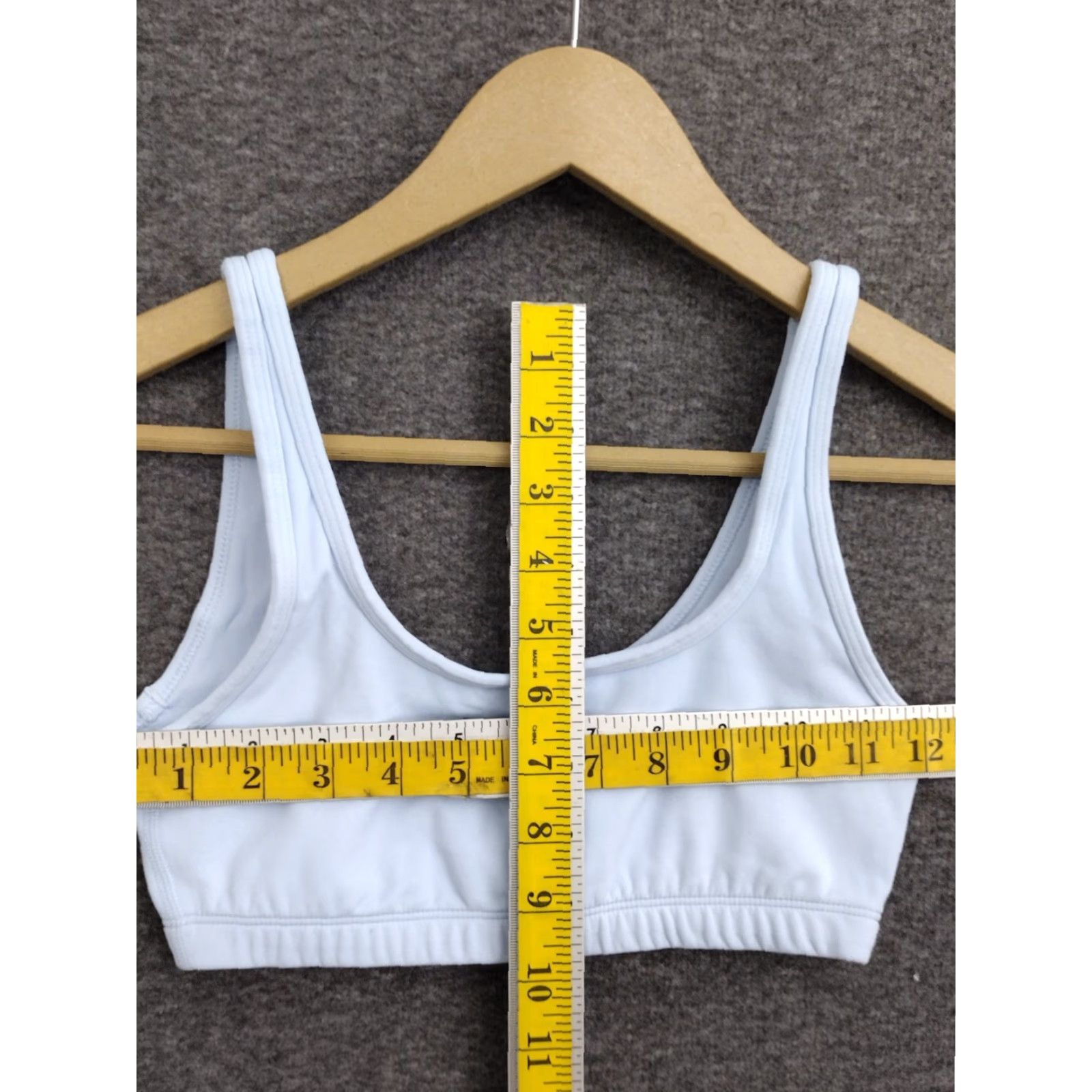 Vintage TnAction Women's Mini Sports Bra Sky Blue XS Sports Bra Women XS Blue Solid 90s Style? Size ONE SIZE - 4 Thumbnail
