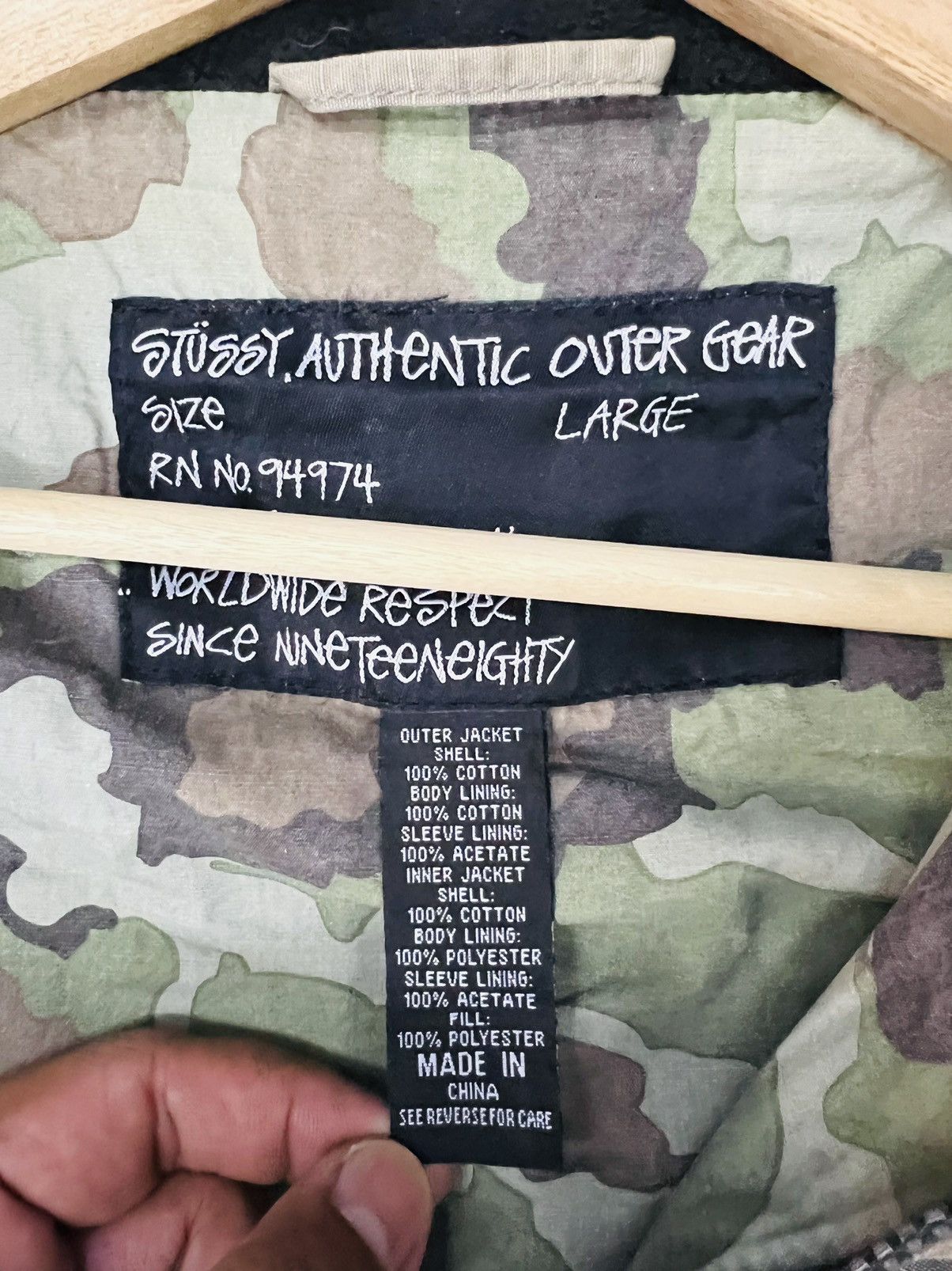 Stussy Authentic Stussy Outer Gear Camouflage Parka Jacket Size US L / EU 52-54 / 3 - 14 Thumbnail