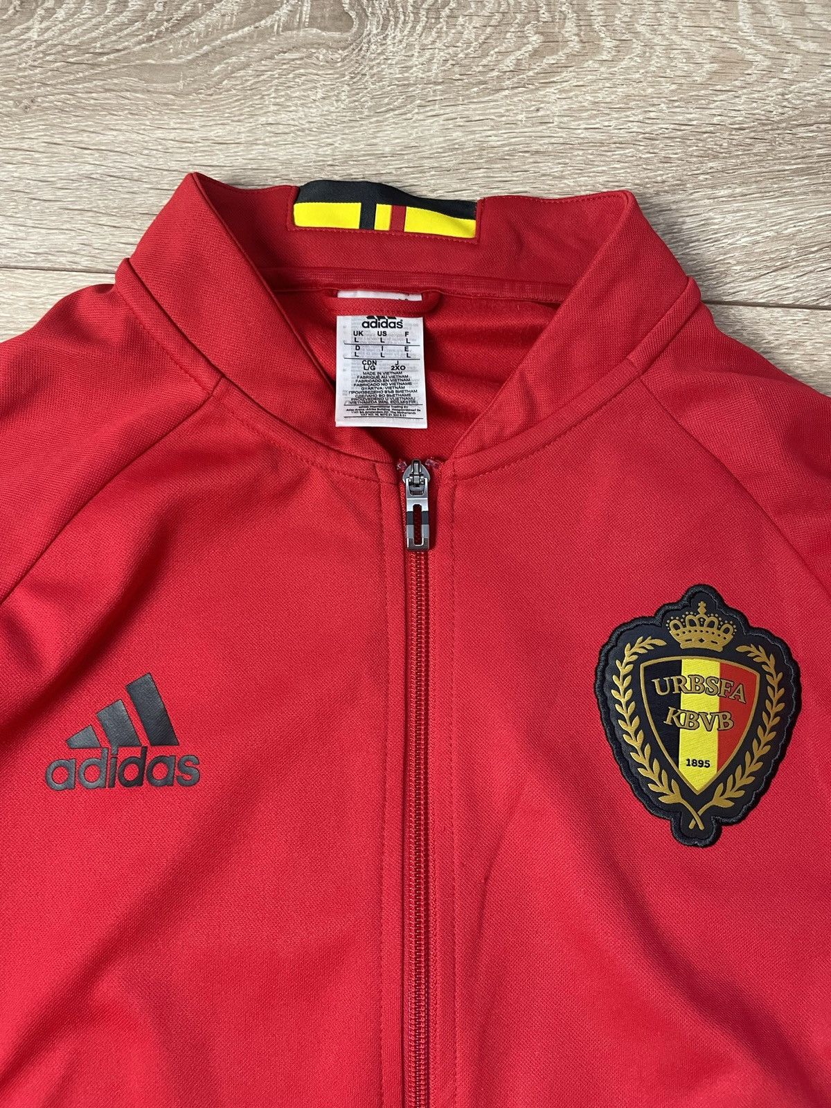 Adidas Belgium National Team Football Track Top Jacket 2016-2017 L Size US L / EU 52-54 / 3 - 3 Thumbnail