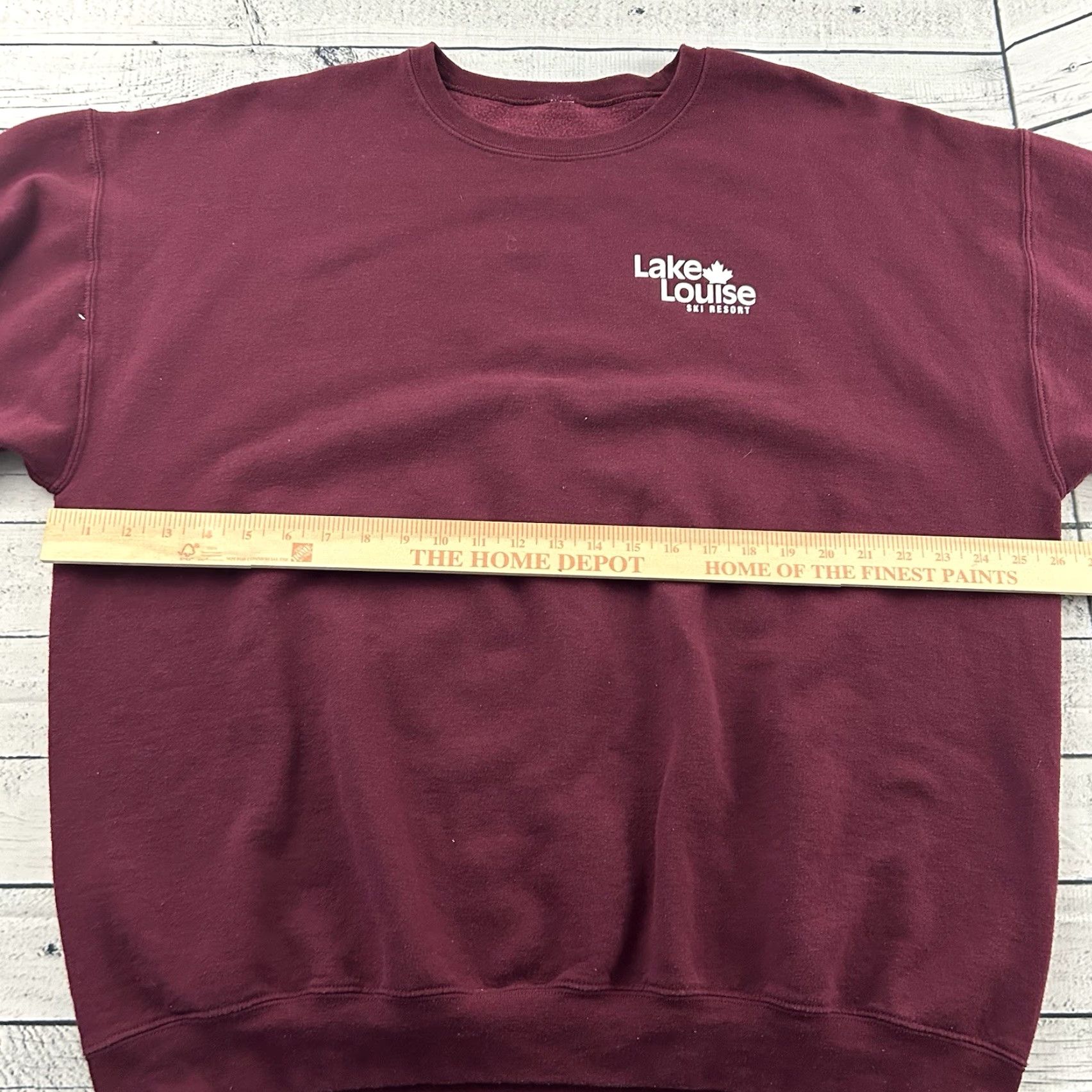 Vintage Lake Louise Ski Resort Canada Pullover Crewneck Sweatshirt Men's XL Maroon Red Ski Pullover Mens XL Size US XL / EU 56 / 4 - 6 Thumbnail