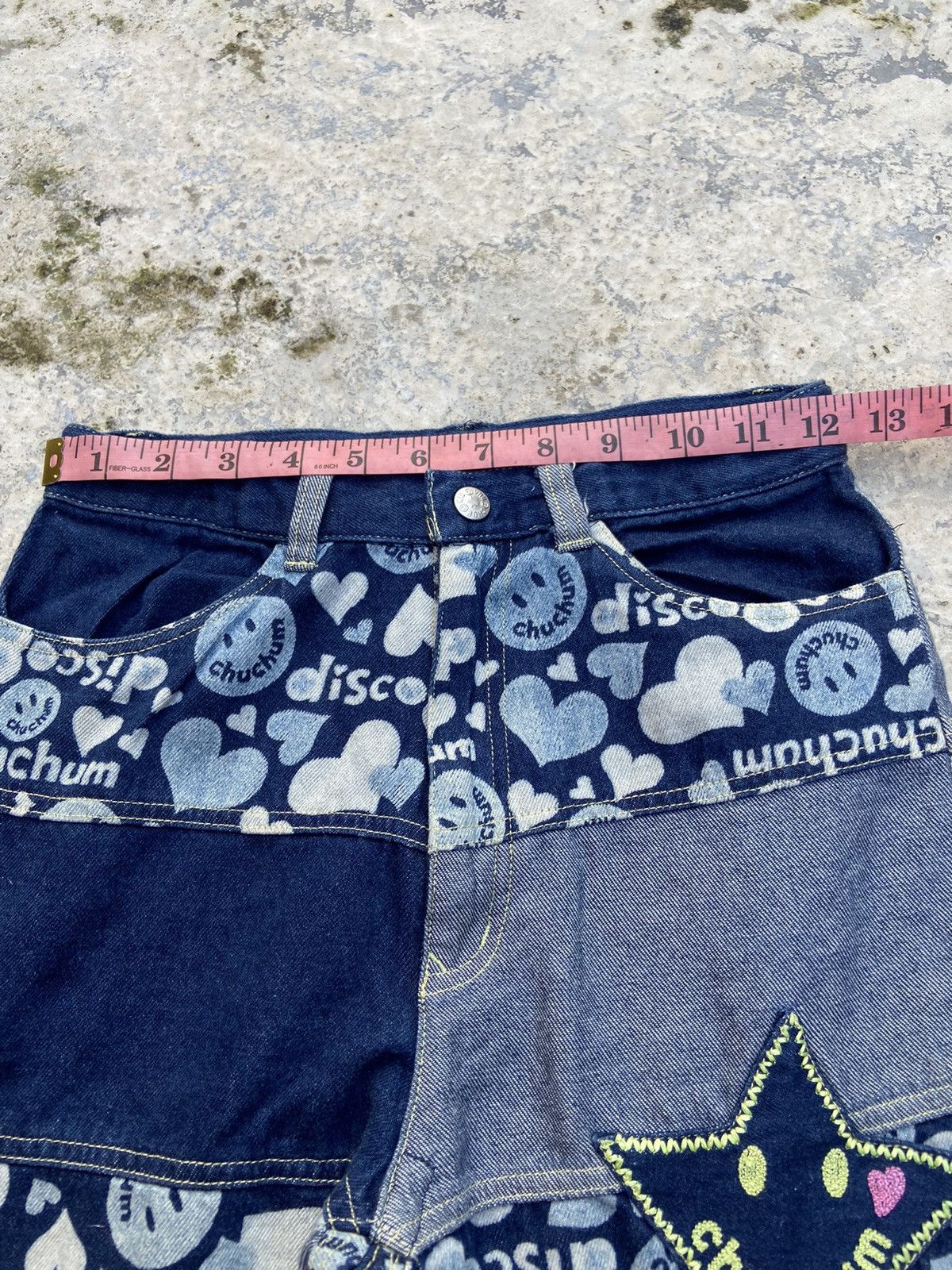 Hysteric Glamour Vtg chuchum smile denim flare boutcut Size 24" / US 00 / IT 34 - 14 Thumbnail
