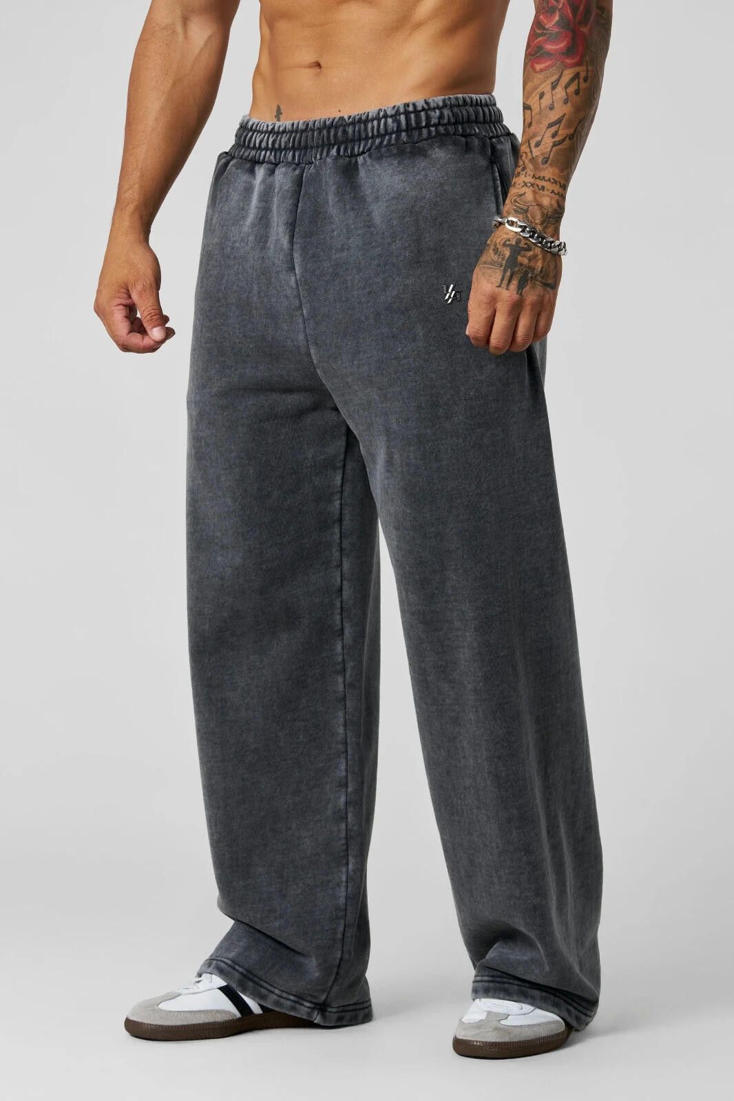 YoungLA YoungLA Mens Large Dark Grey Wash Elevated Essentials Baggy Size US 34 / EU 50 - 2 Thumbnail