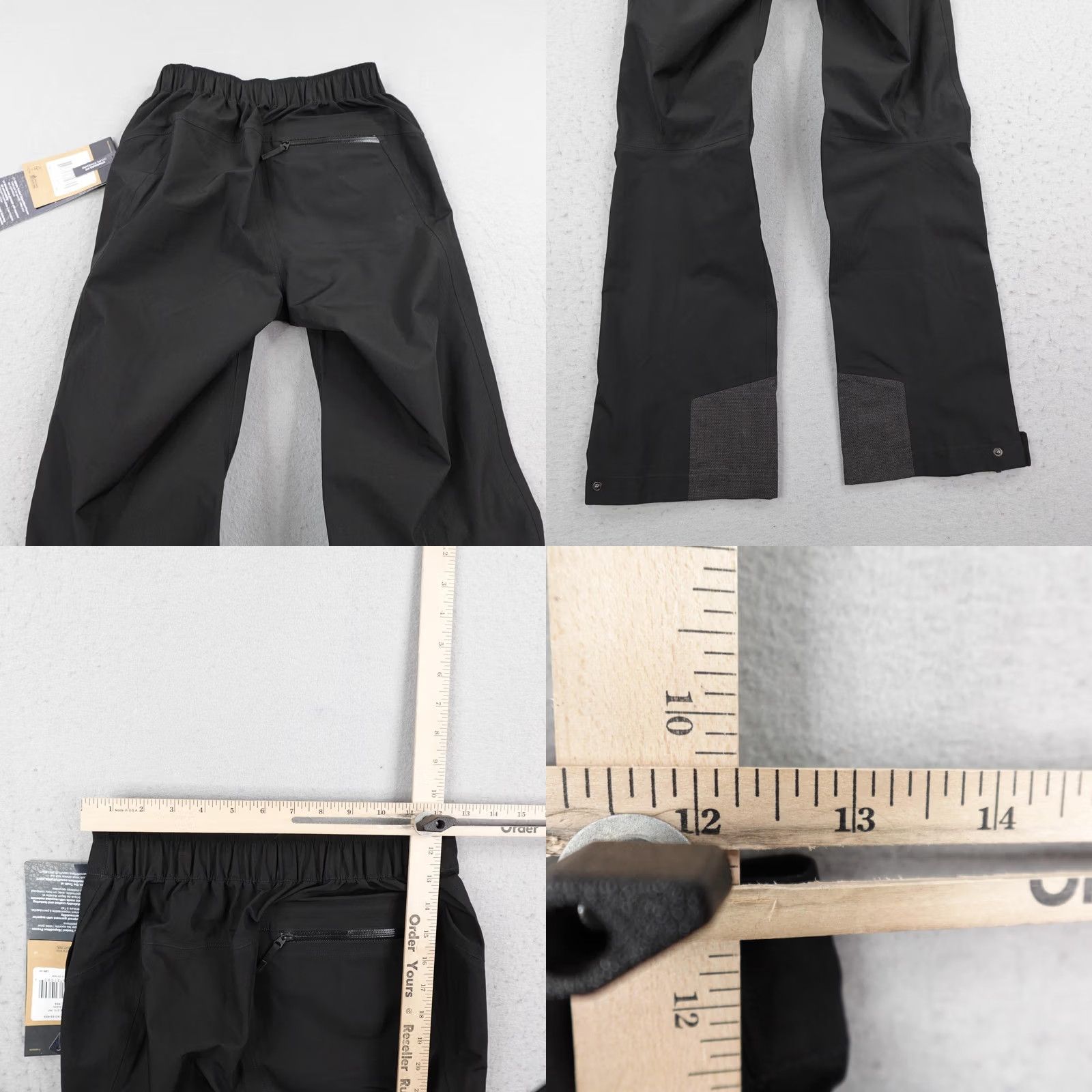 The North Face VINTAGE North Face Pants Womens XS Black Dryzzle FUTURELIGHT Waterproof Hiking Trail NEW Size 26" / US 2 / IT 38 - 8 Thumbnail
