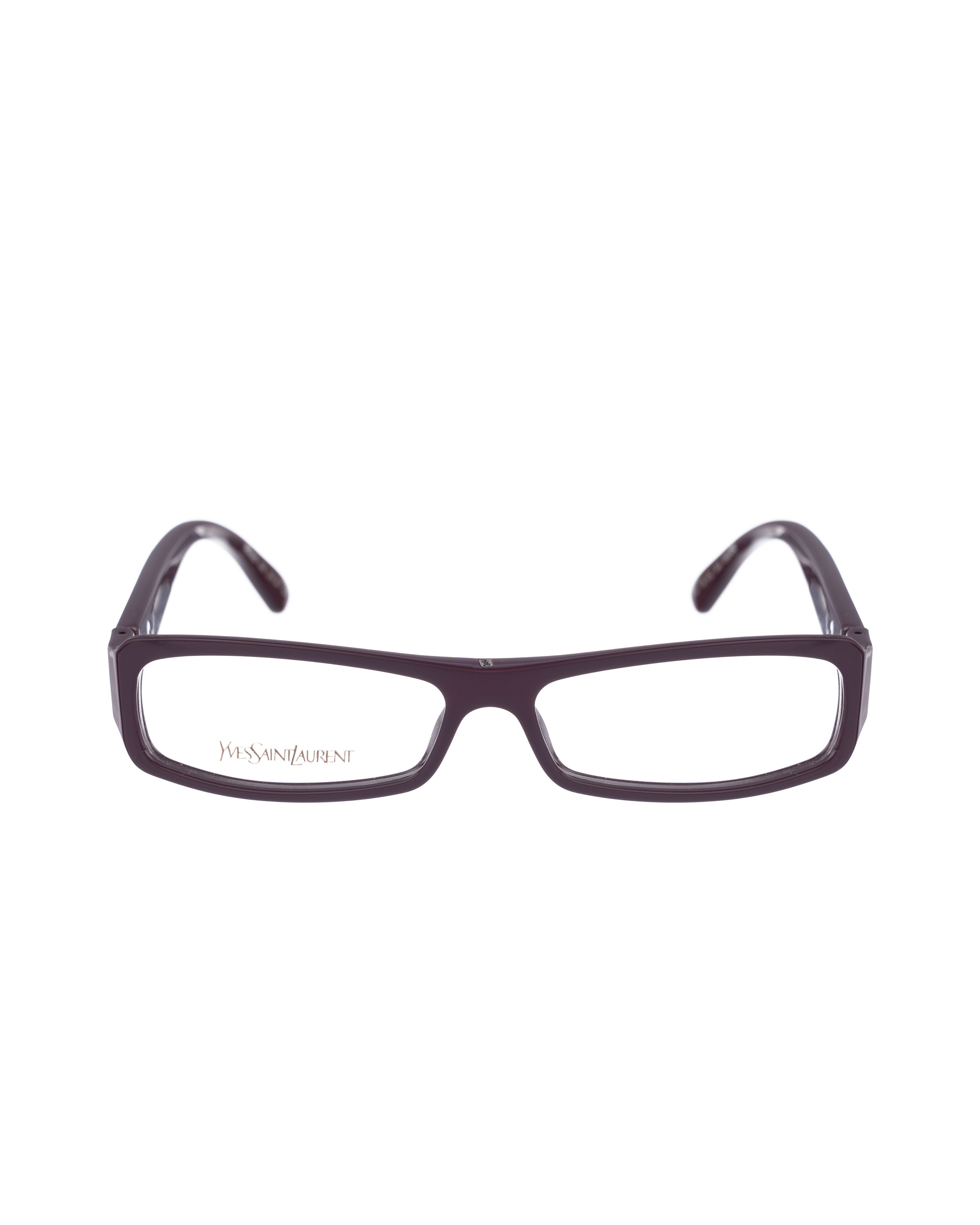 Saint Laurent Paris Yves Saint Laurent 00s Eggplant Purple Plastic Glasses Size ONE SIZE - 3 Thumbnail