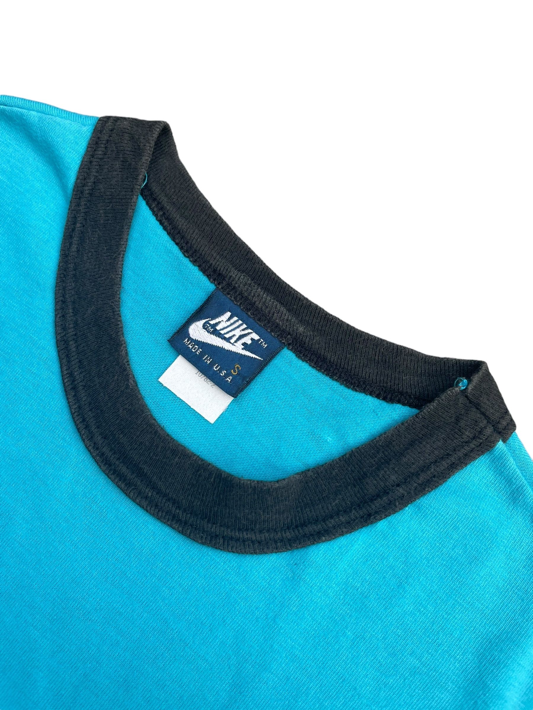 Nike Vintage 80's Nike Blue Tag Ringger Tshirt Size US S / EU 44-46 / 1 - 4 Thumbnail