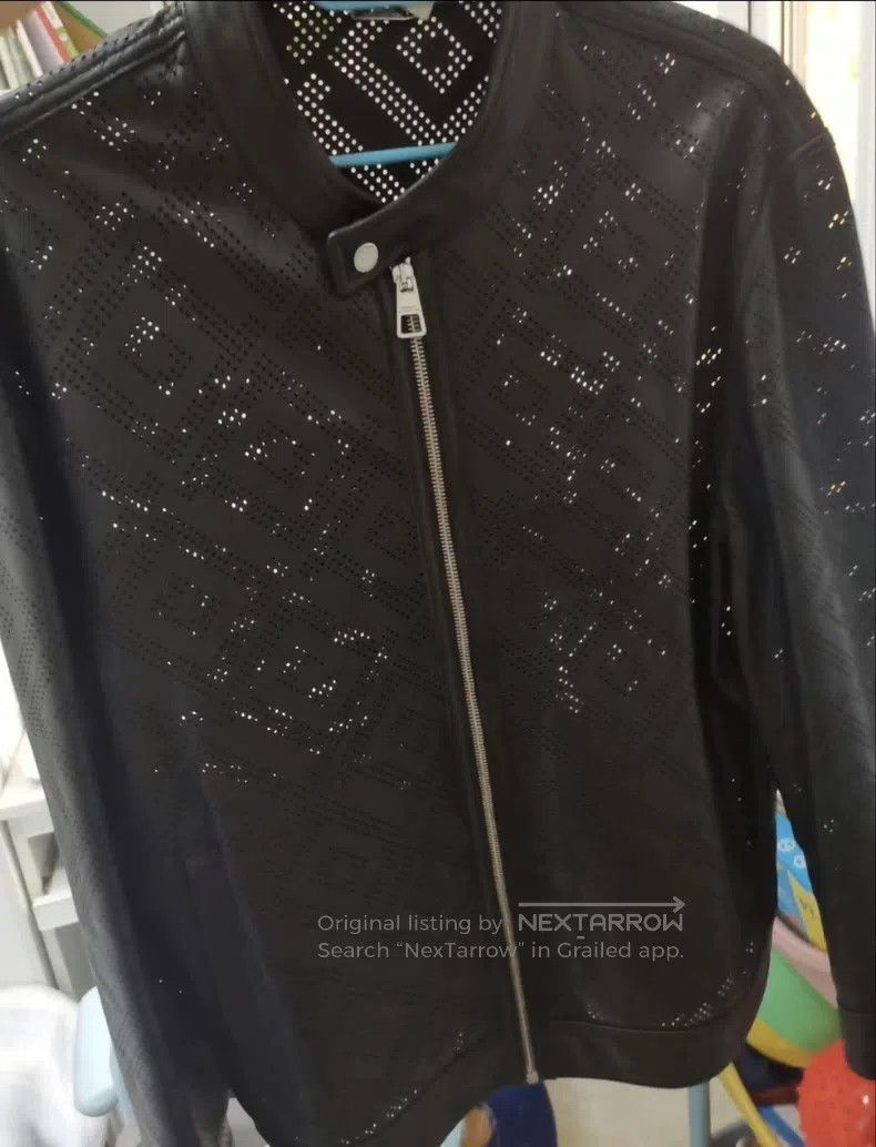 Versace Versace Hollow motorcycle jacket leather jacket Size US M / EU 48-50 / 2 - 8 Thumbnail
