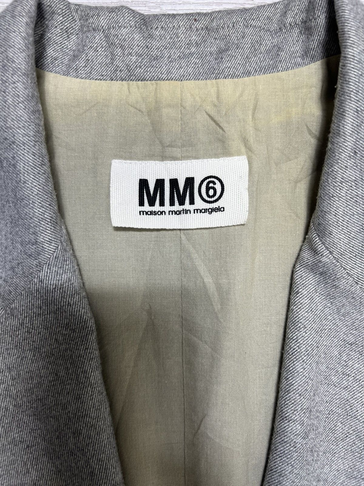 MM6 Maison Margiela - MM6 - Linen Effect Long Blazer Size S / US 4 / IT 40 - 21 Thumbnail