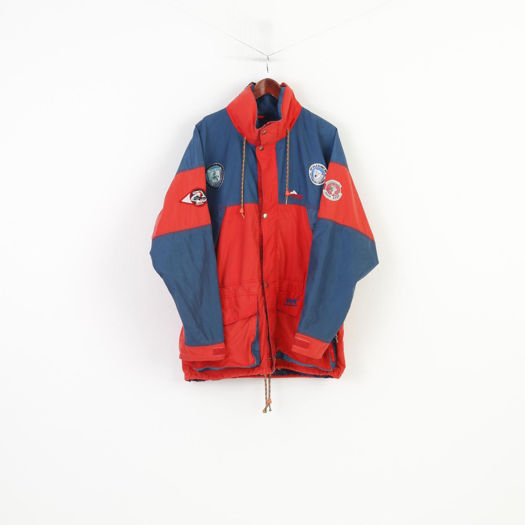 Helly Hansen × Vintage Helly Hansen Men XL Jacket Hood Red Pockets Vintage 0899 Size US XL / EU 56 / 4 - 1 Thumbnail