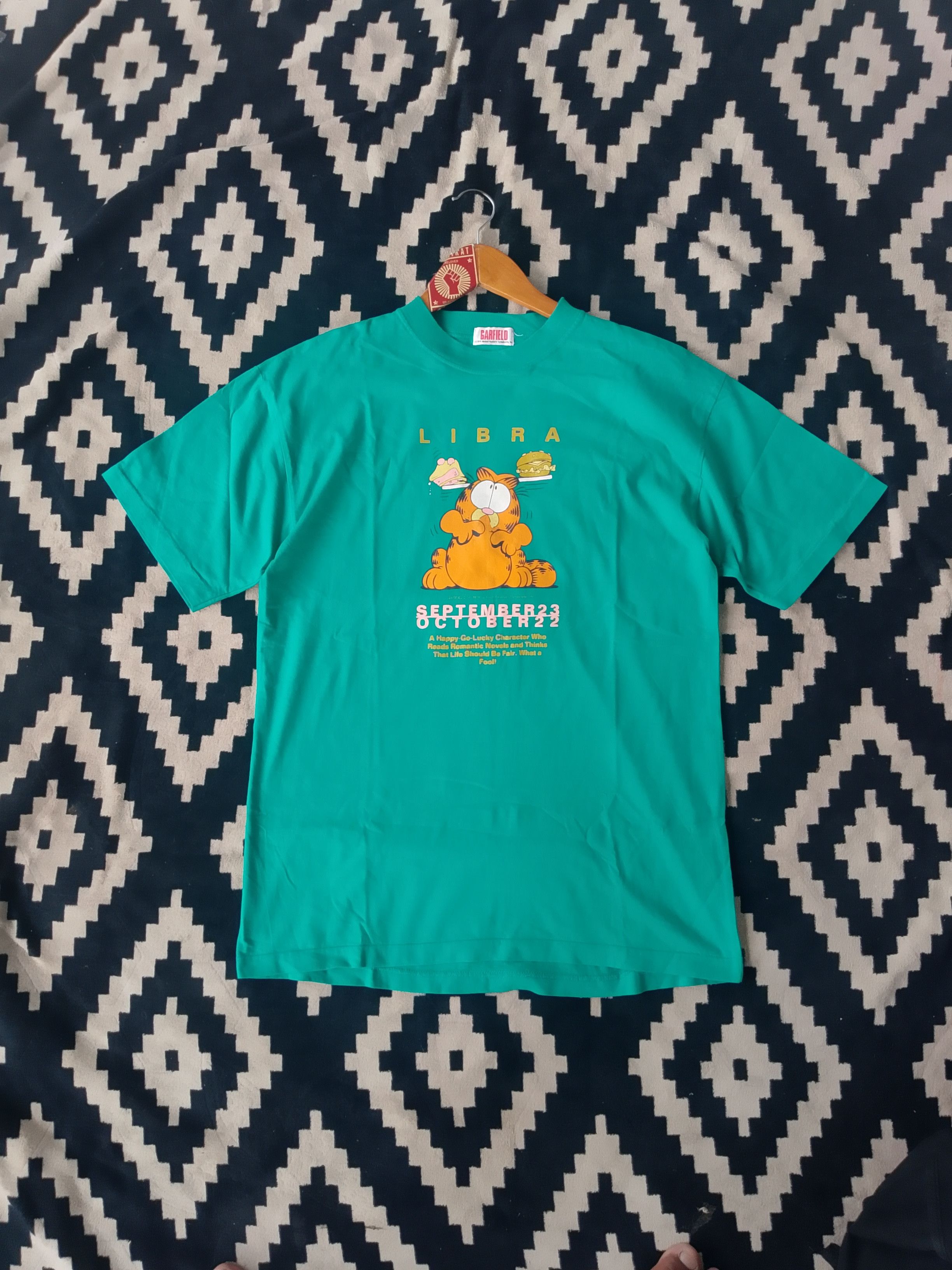 Cartoon Network Vintage Garfield Libra Zodiac Edition Cartoon T-shirt Size US M / EU 48-50 / 2 - 3 Thumbnail