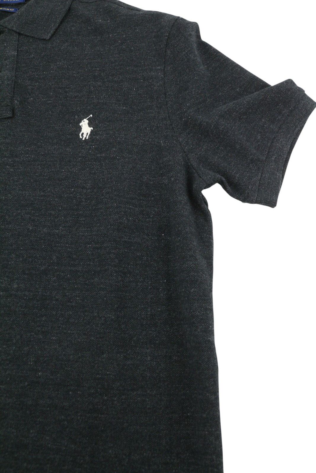 Ralph Lauren CUSTOM SLIM FIT M Black Melange Cotton Logo 87896 Size US M / EU 48-50 / 2 - 14 Thumbnail