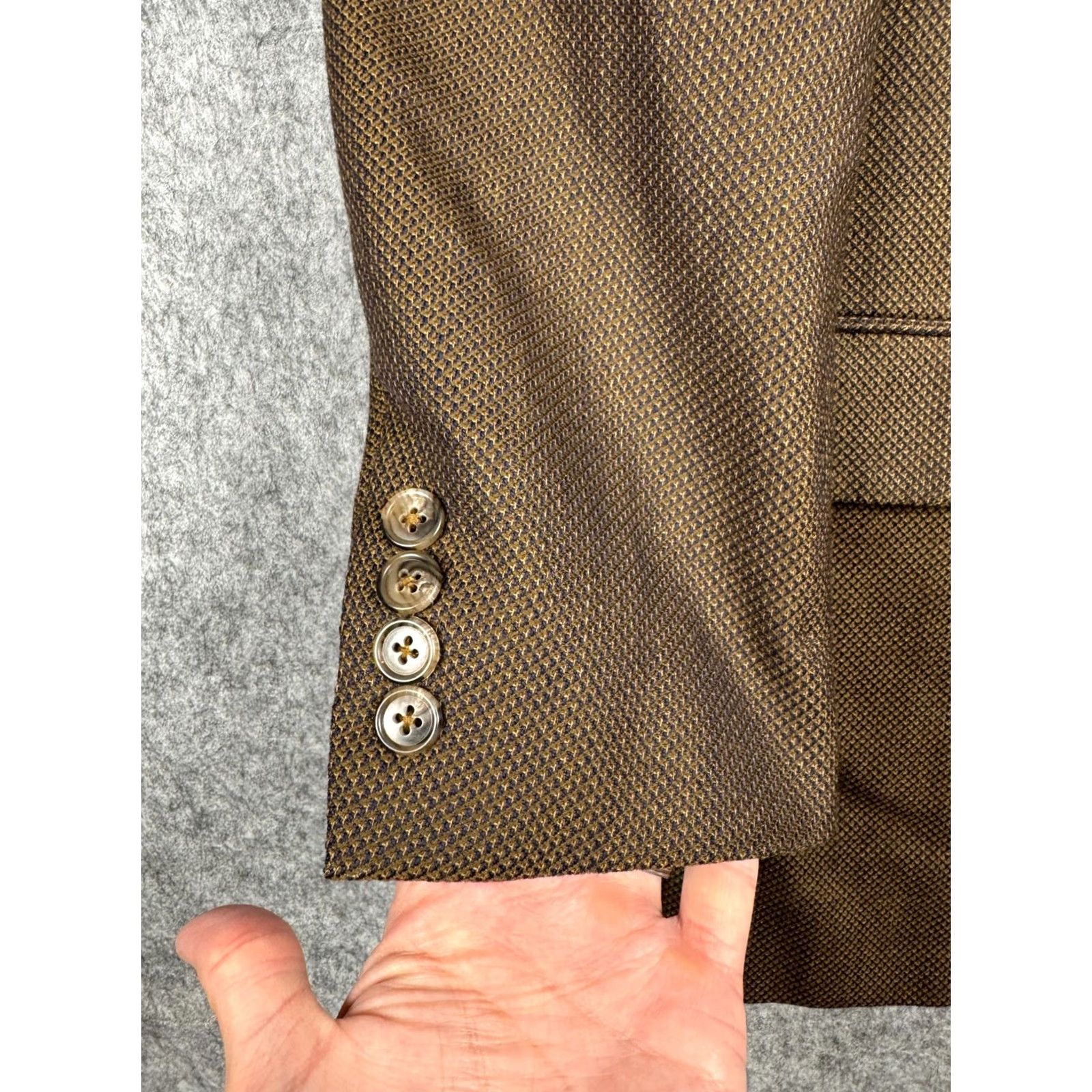 Corneliani Corneliani Wool Blazer Jacket Men 46 Brown 3-Button Pockets Blazer XL US 56 Multicolor - Mens Size 46R - 5 Thumbnail