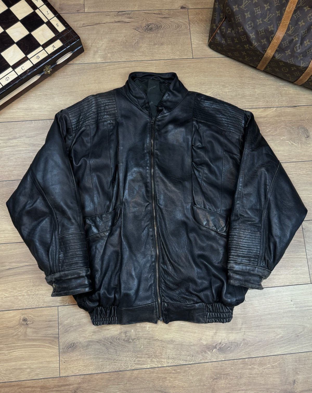 Yves Saint Laurent Vintage leather jacket Yves Saint Laurent original item Size US XL / EU 56 / 4 - 1 Thumbnail