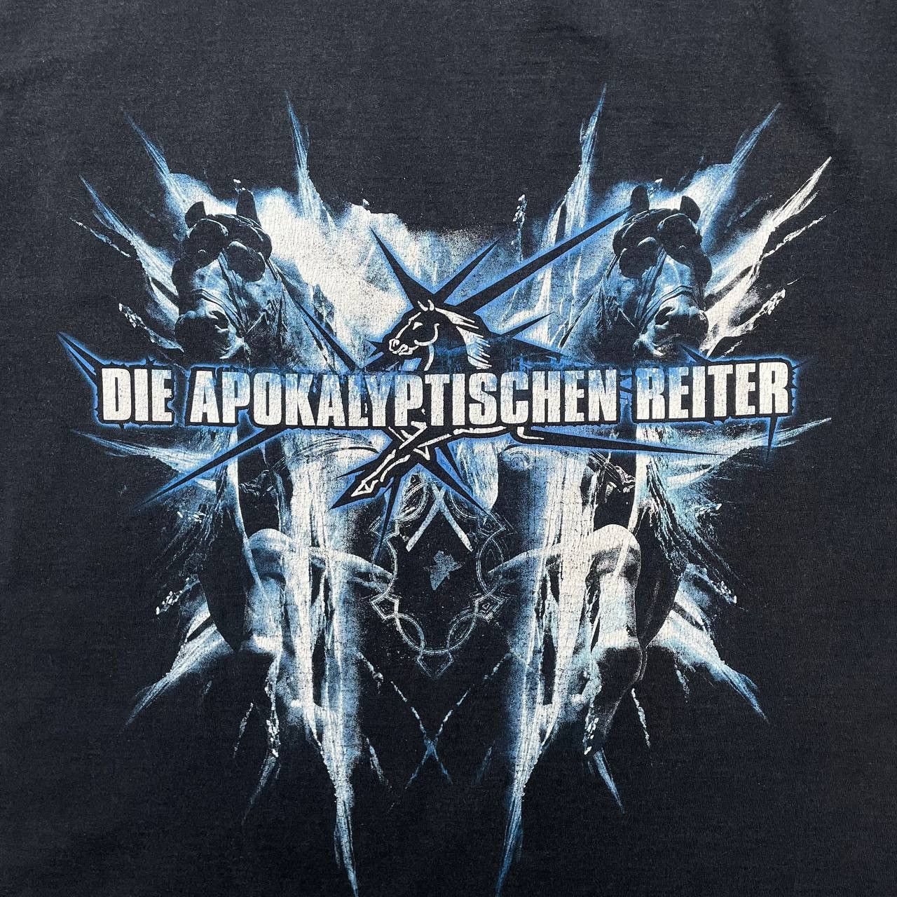 Band Tees × Vintage Vintage 2000s Die Apokalyptischen Reiter T Shirt Black XL Size US XL / EU 56 / 4 - 3 Thumbnail