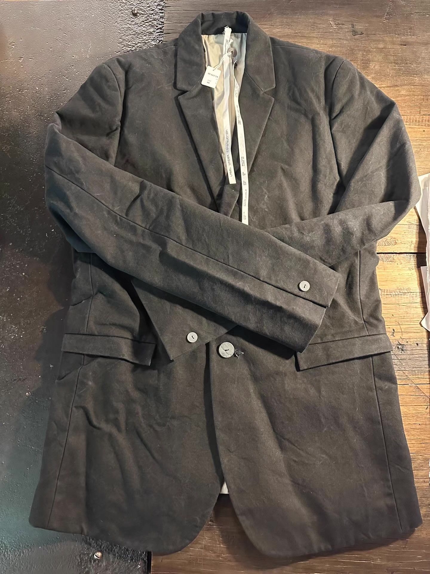 Label Under Construction Label Under Construction Black Classic Jacket Ｑ25 Size 46R - 1 Thumbnail