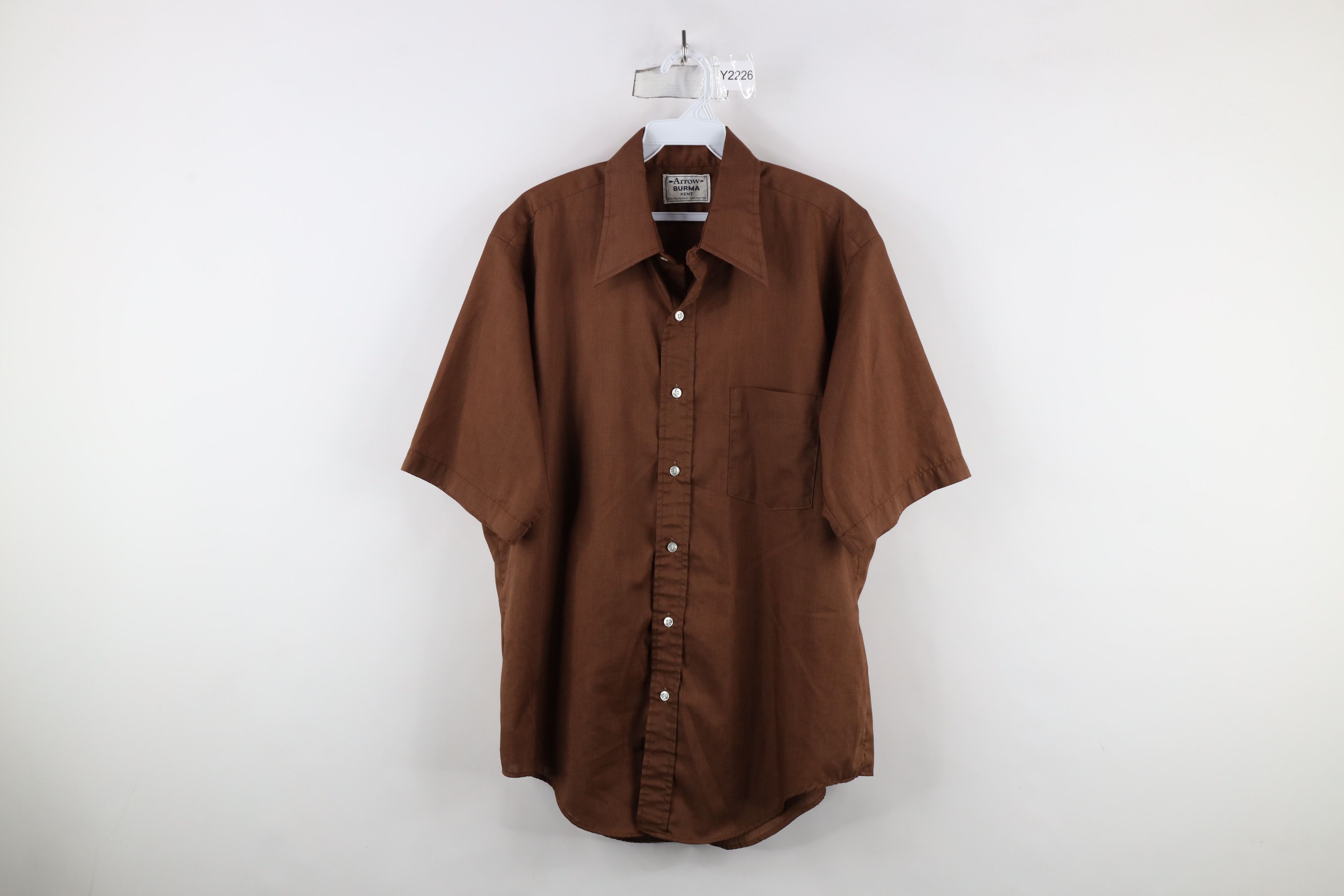 Vintage Vintage 70s Streetwear Short Sleeve Collared Button Shirt Size US XL / EU 56 / 4 - 1 Thumbnail