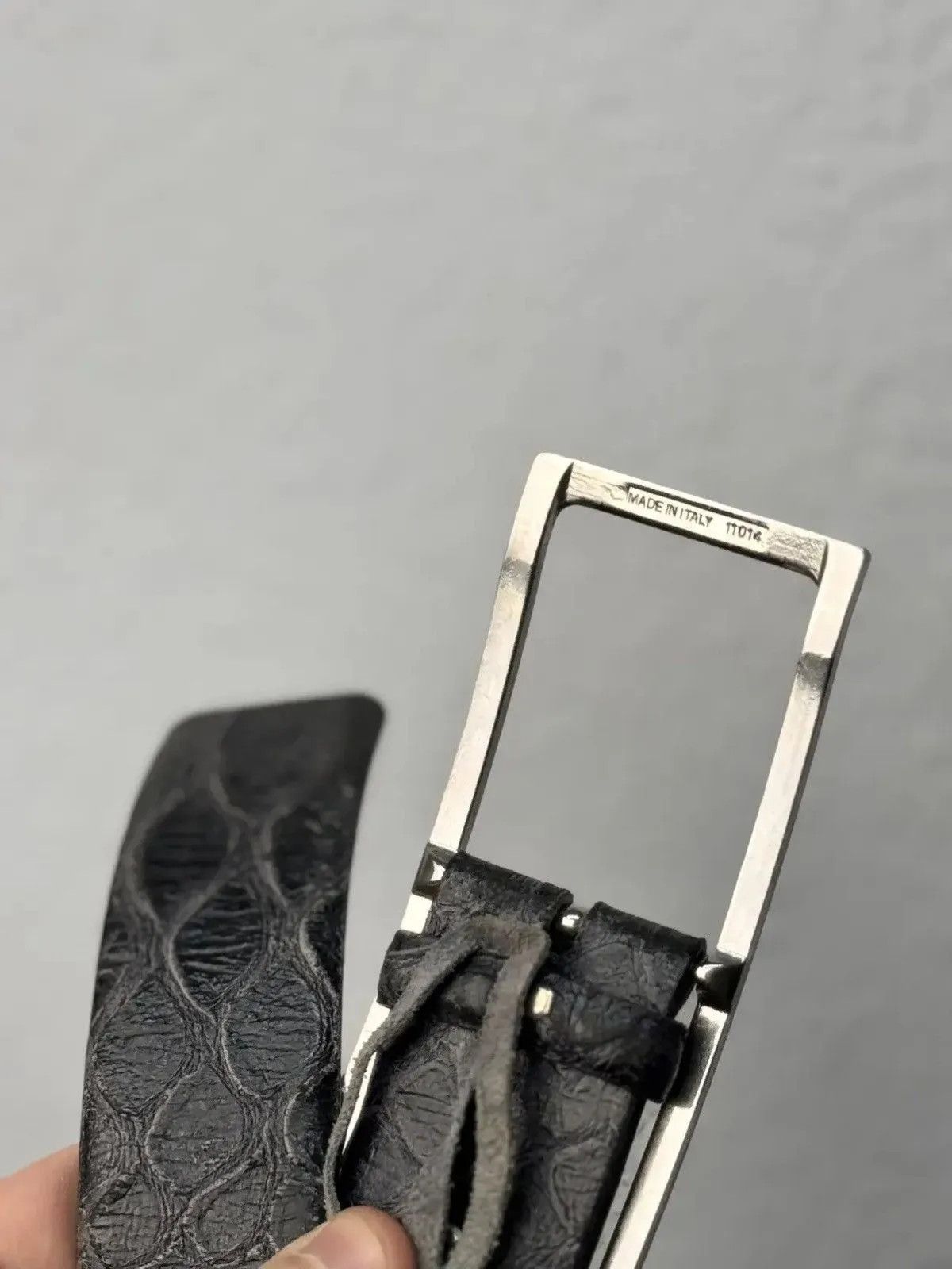 Other Vintage Python Gothic Leather Belt – Rick Owens Inspired Size ONE SIZE - 5 Thumbnail