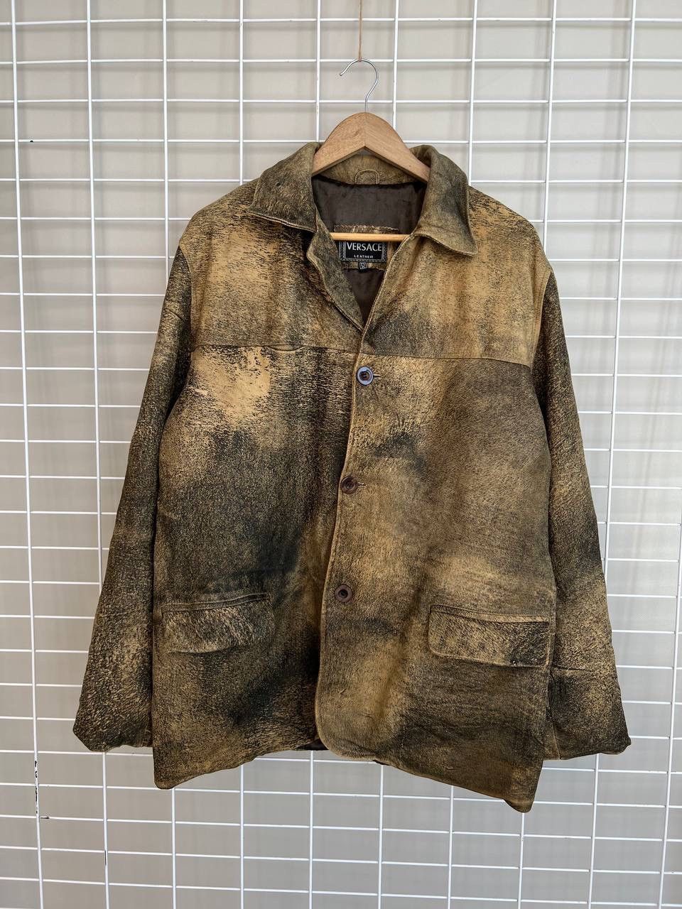 Versace Versace Leather Vintage Button Jacket Mens Size 52 or M/L Size US L / EU 52-54 / 3 - 1 Thumbnail