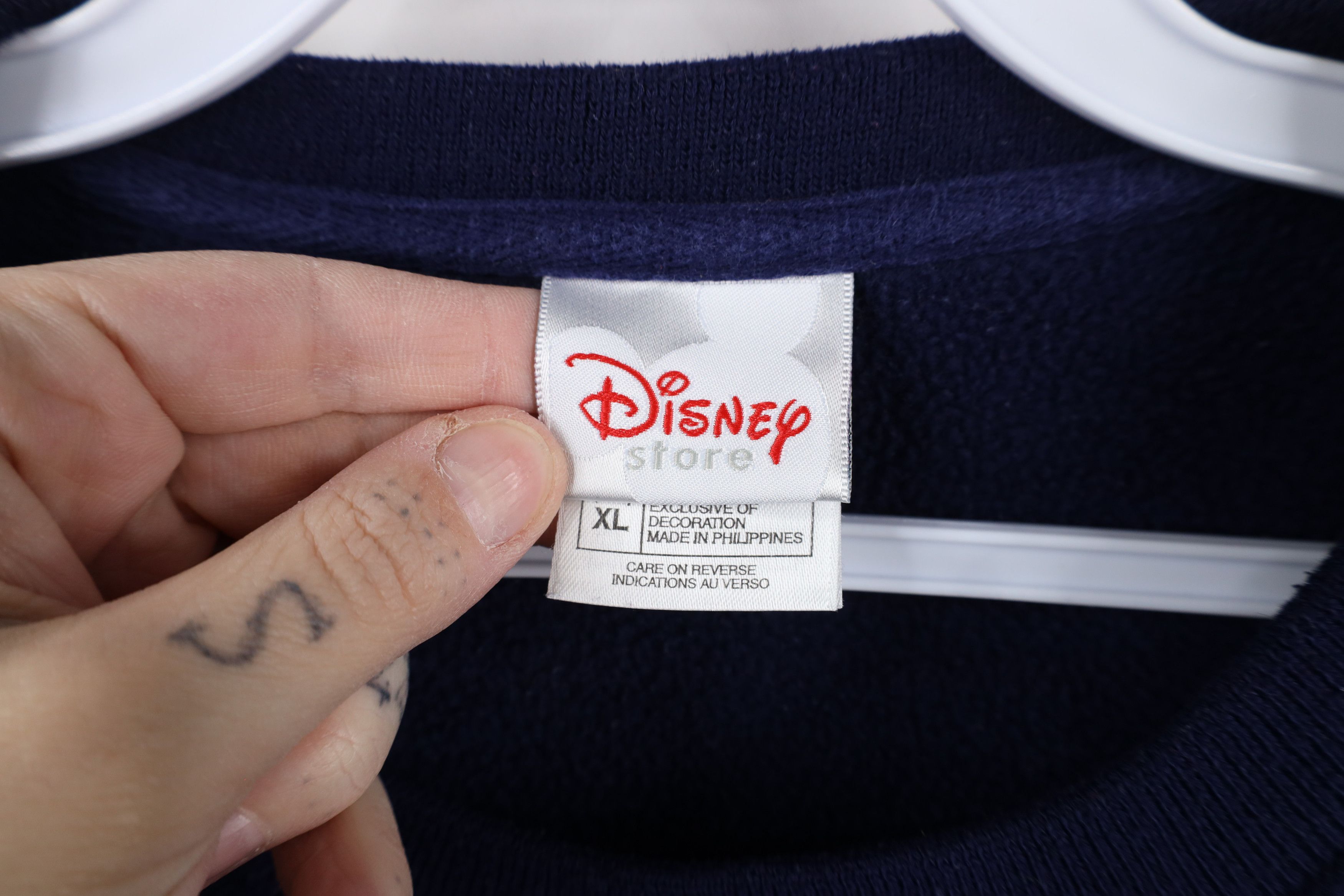Disney × Vintage Vintage 90s Disney Fleece Winnie the Pooh Sweatshirt Blue Size XL / US 12-14 / IT 48-50 - 6 Thumbnail