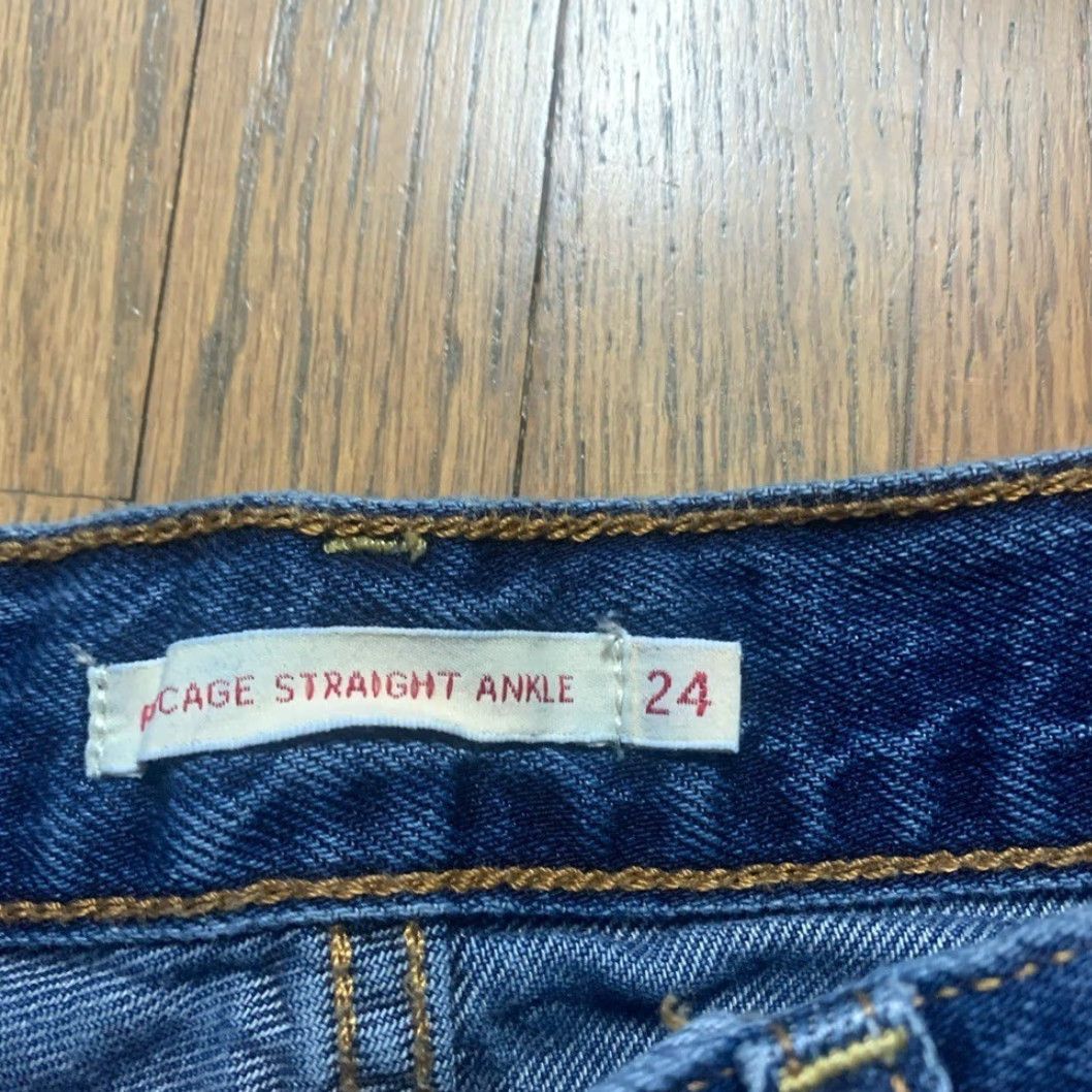 Levi's Levi's Jeans 24 Women's Blue Ankle Button Fly RIB Cage Straight 24 Jeans Size 42" / US 20 - 5 Thumbnail