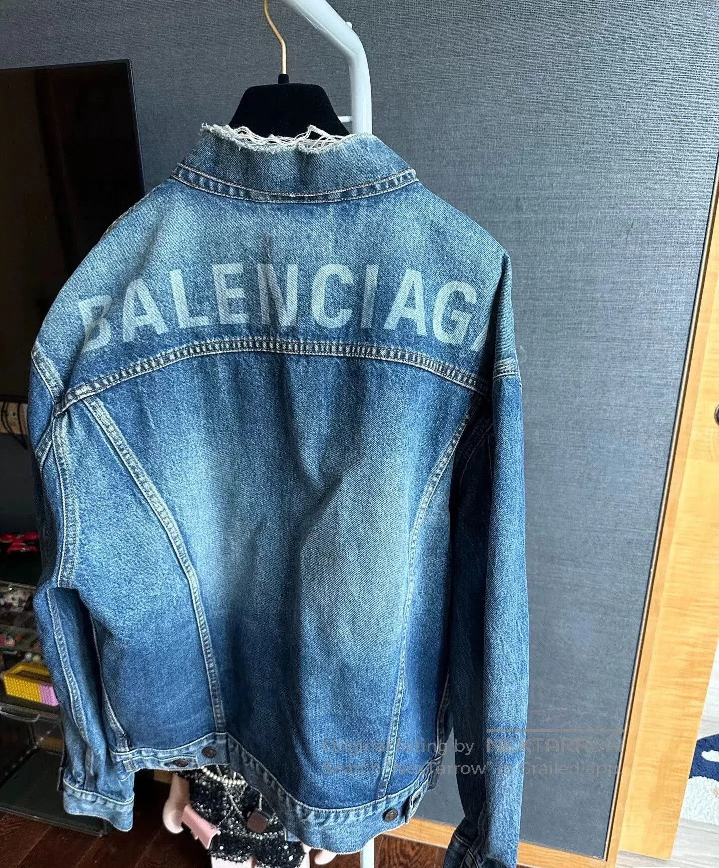 Balenciaga Balenciaga Classic Logo Denim Jacket. Size US XS / EU 42 / 0 - 1 Thumbnail